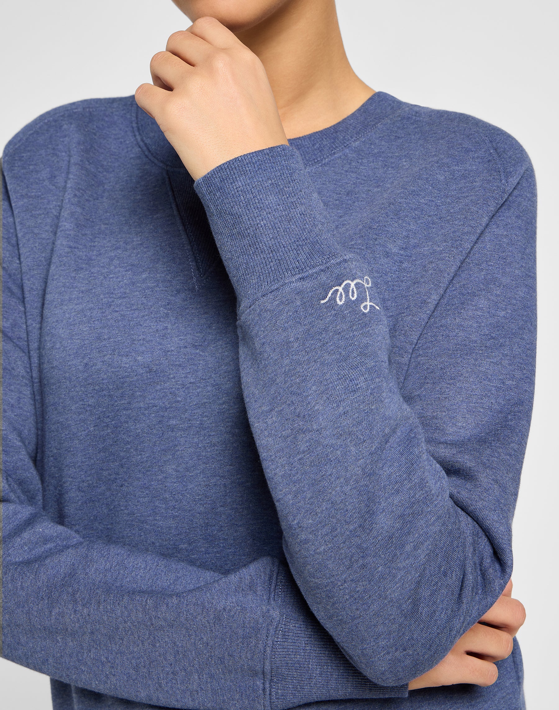 Maglione girocollo Raglan in Mood Indigo Heather Maglioni Lee   