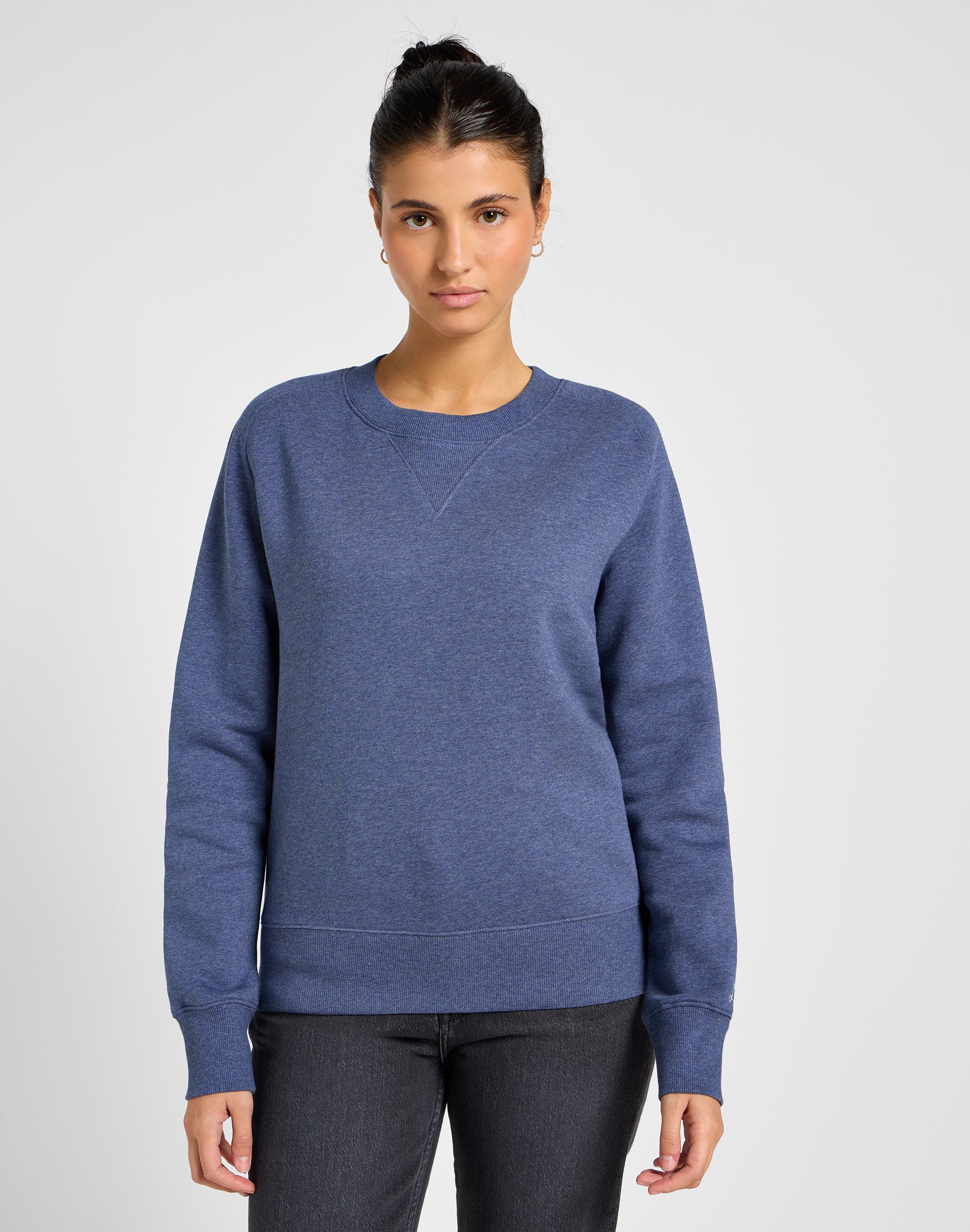 Maglione girocollo Raglan in Mood Indigo Heather Maglioni Lee   