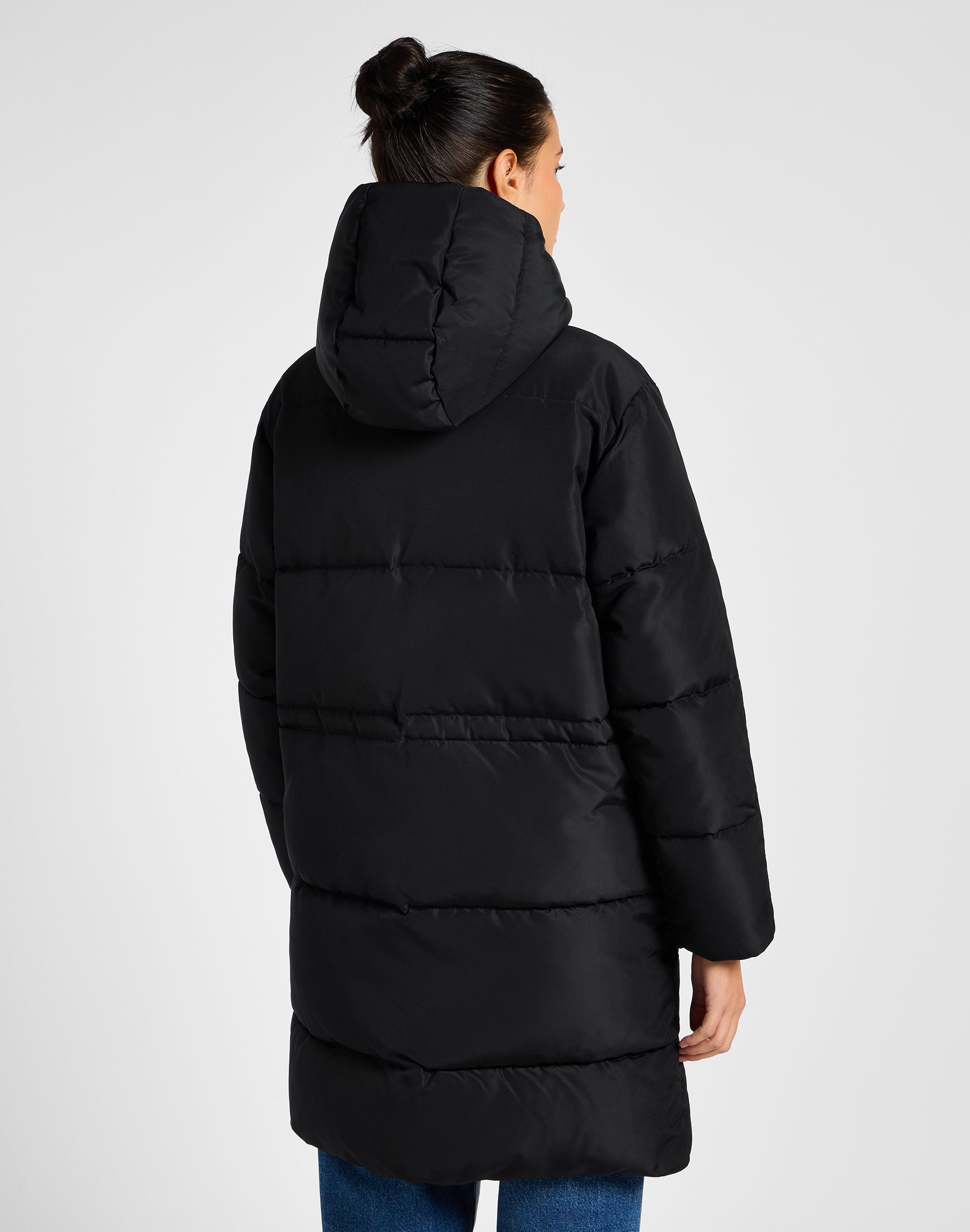 Giacca lunga Puffer in Unionall Black Jackets Lee   