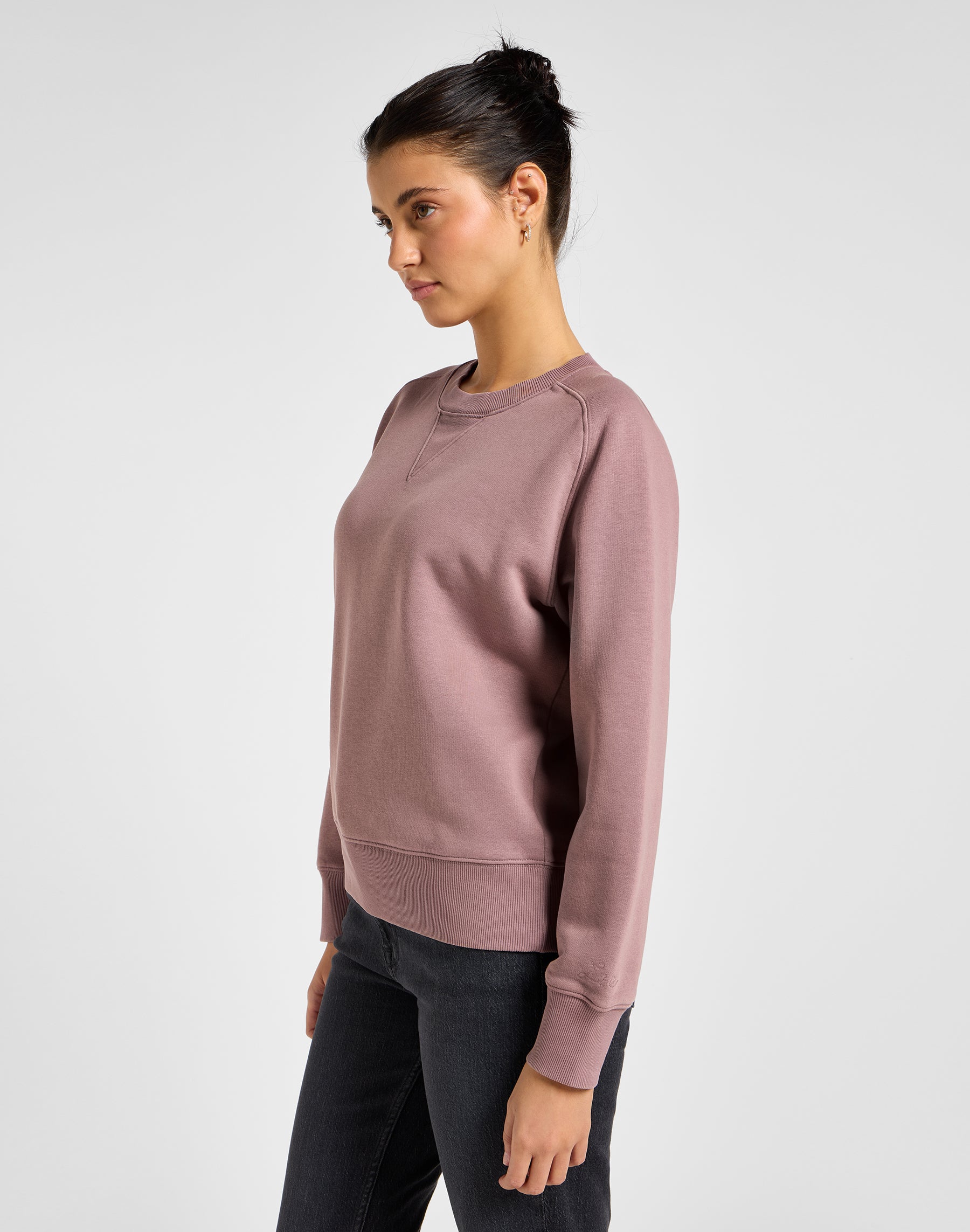 Maglione Raglan in felpa Dreamy Mauve Lee   