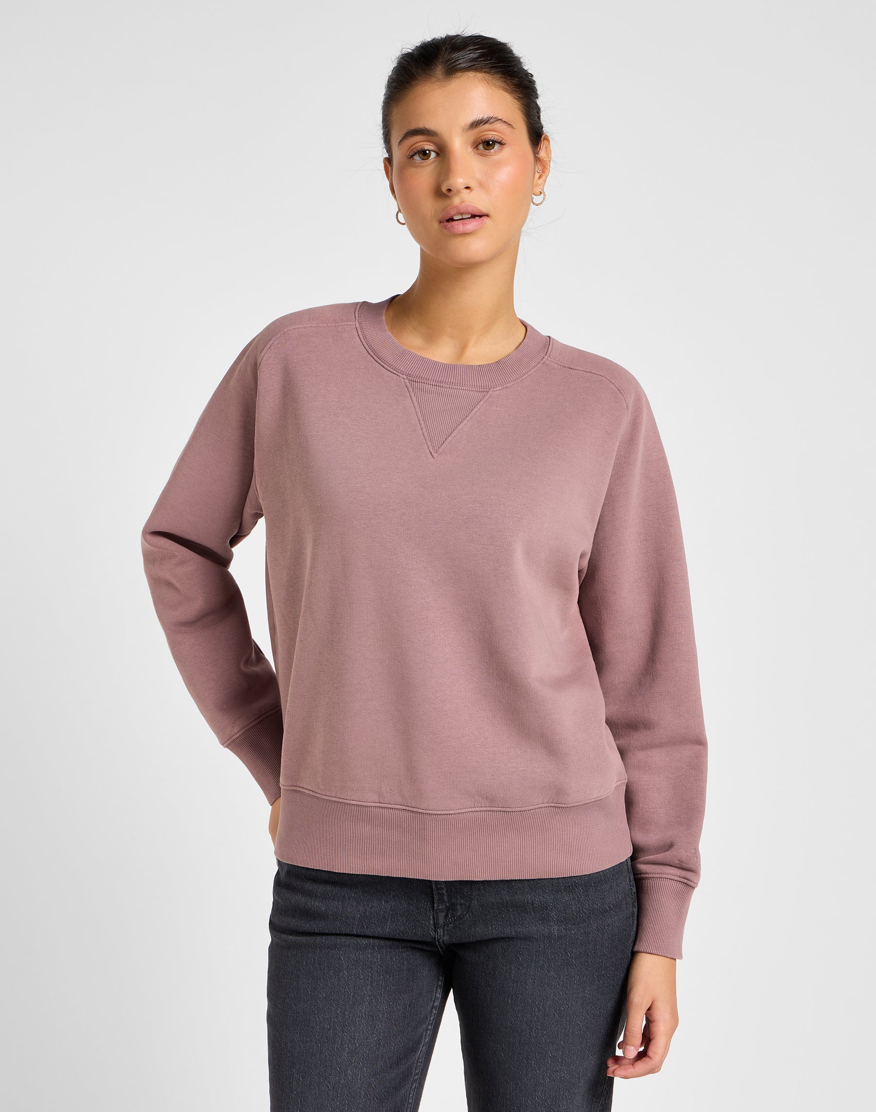 Maglione Raglan in felpa Dreamy Mauve Lee   