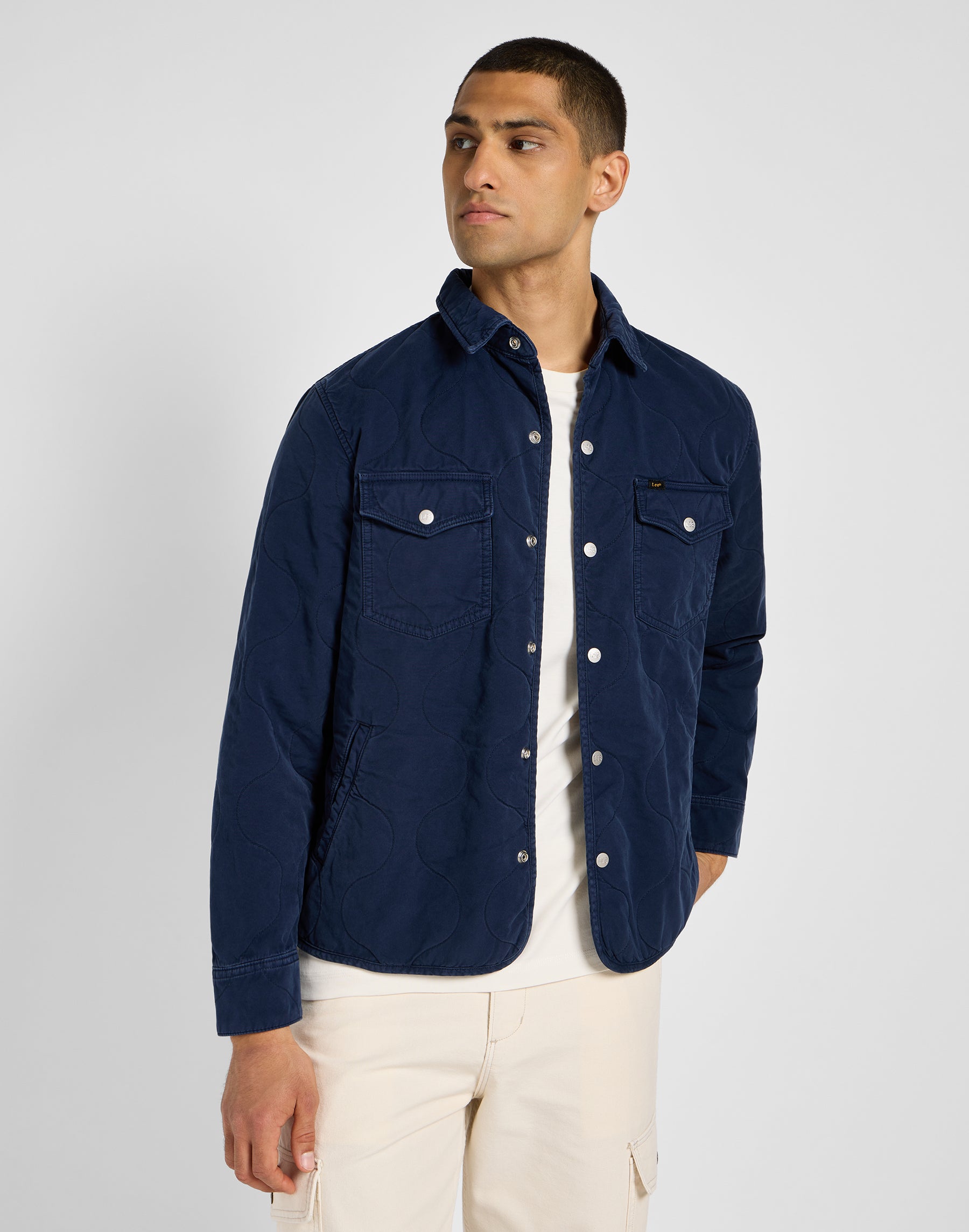 Giacca con camicia trapuntata in Mood Indigo Lee   