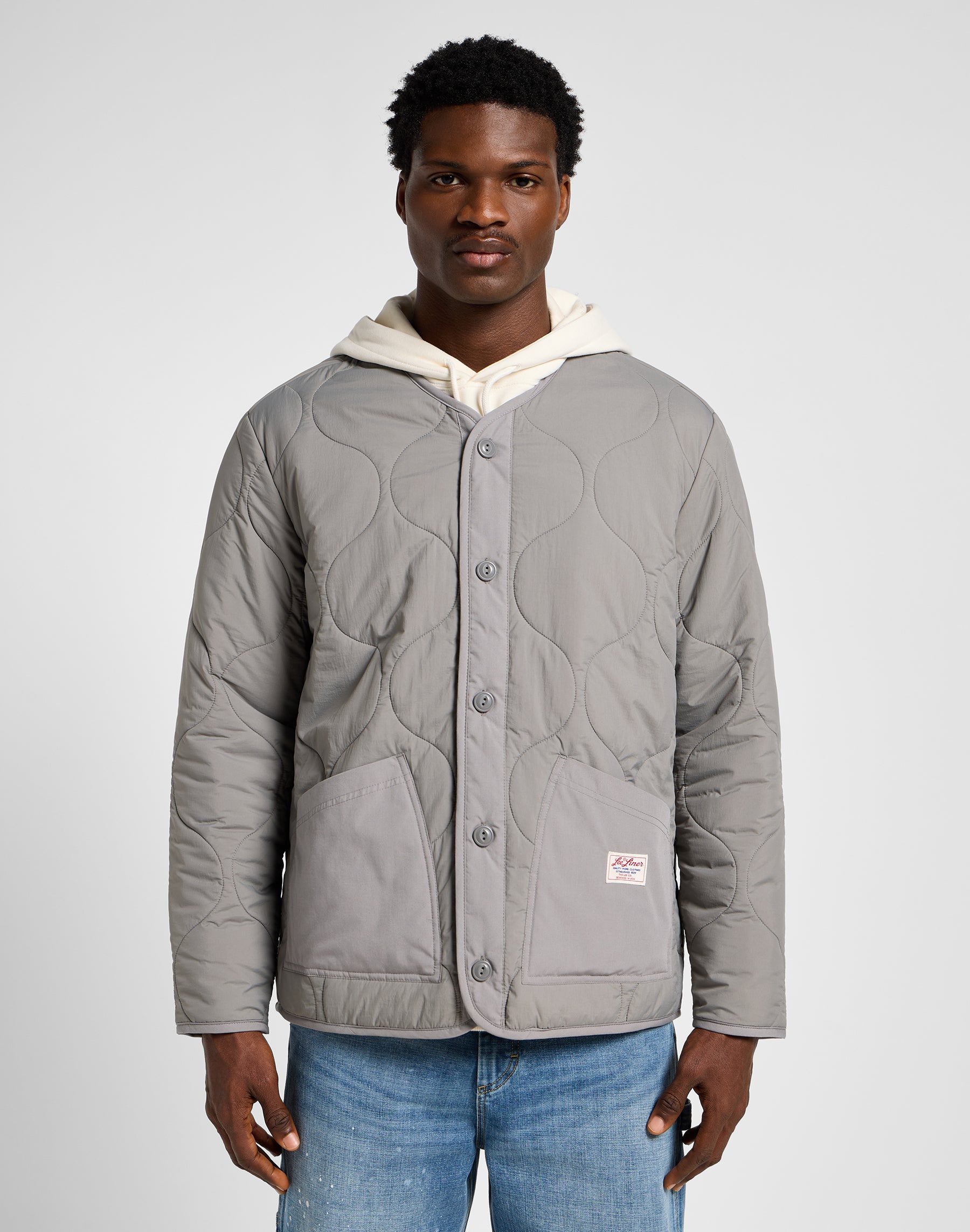 Lee Giacca con fodera trapuntata in Hd Gray Jackets Lee   