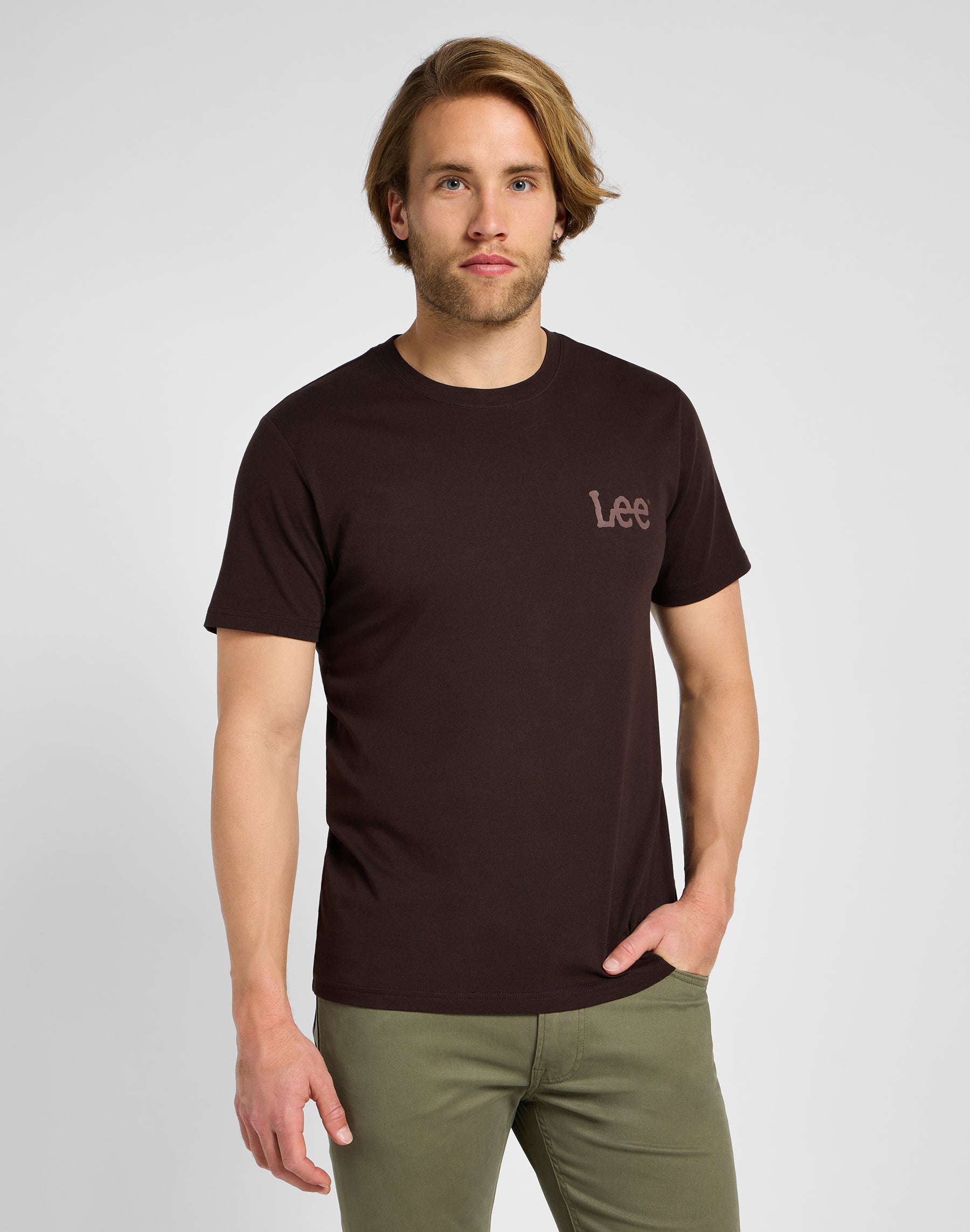 Lee Maglietta media Wobbly in T-shirt Espresso Lee   