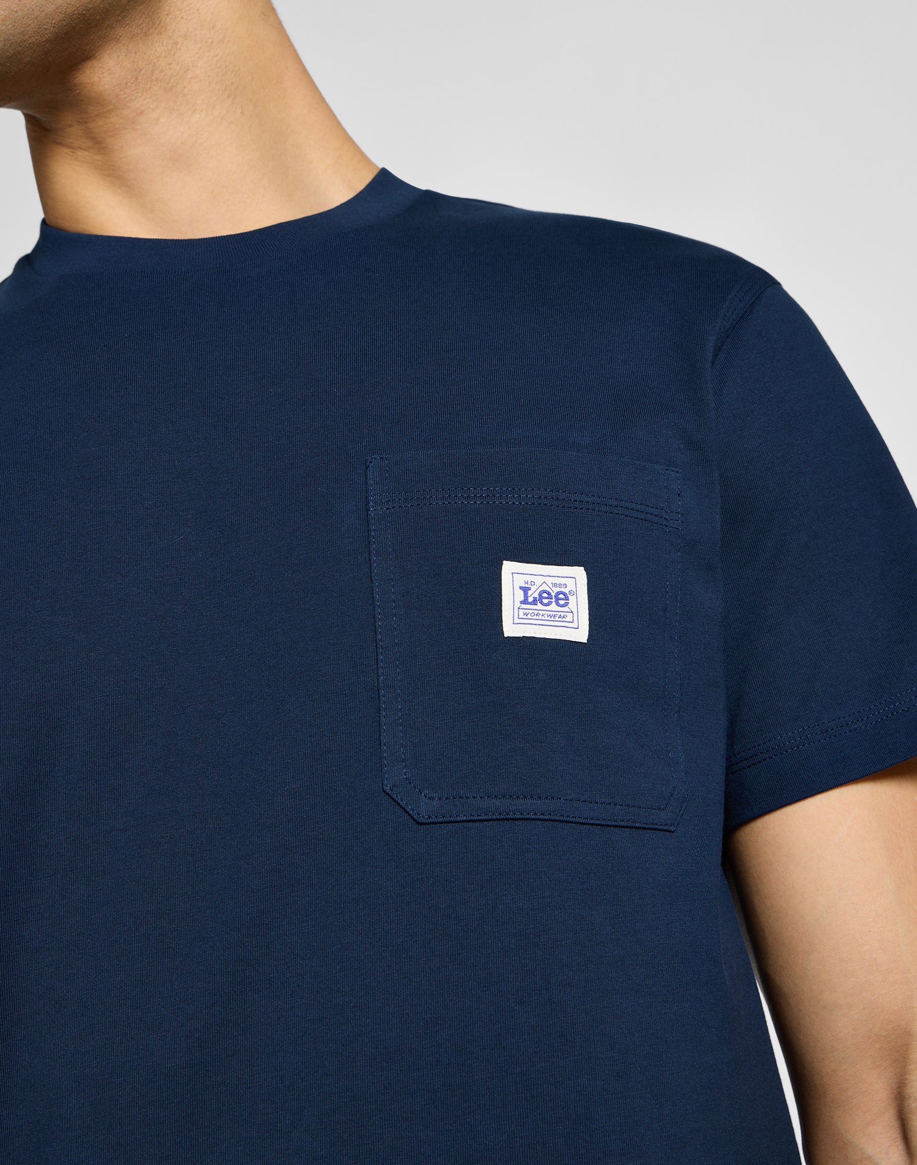 T-shirt WW Pocket Tee in blu inchiostro Lee   