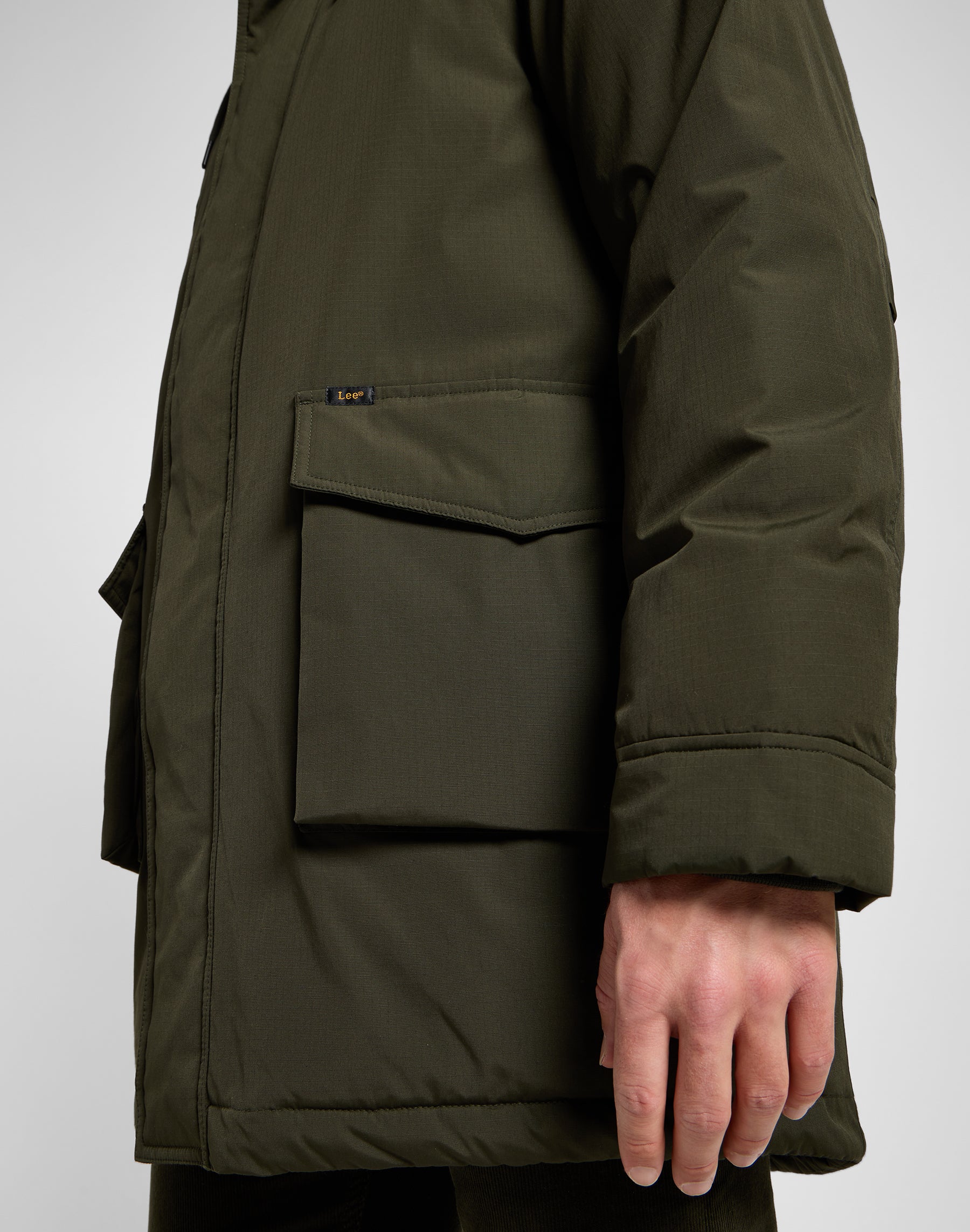 Parka tattico in oliva Giacche da notte Lee   