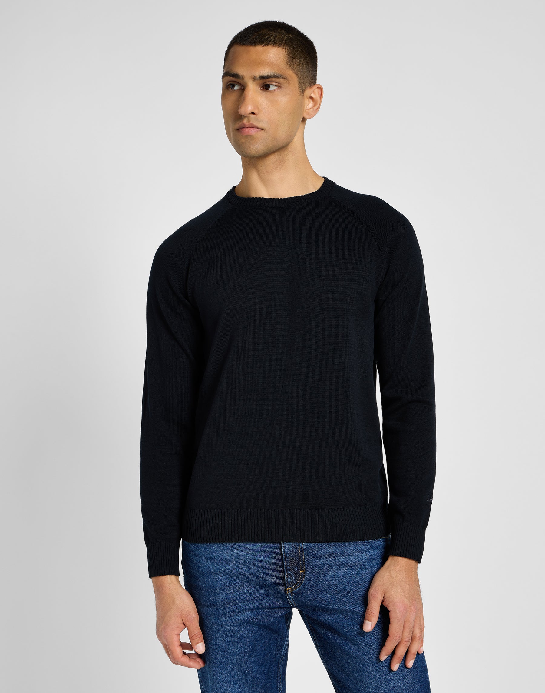 Maglione raglan Clean in felpe nere Lee   