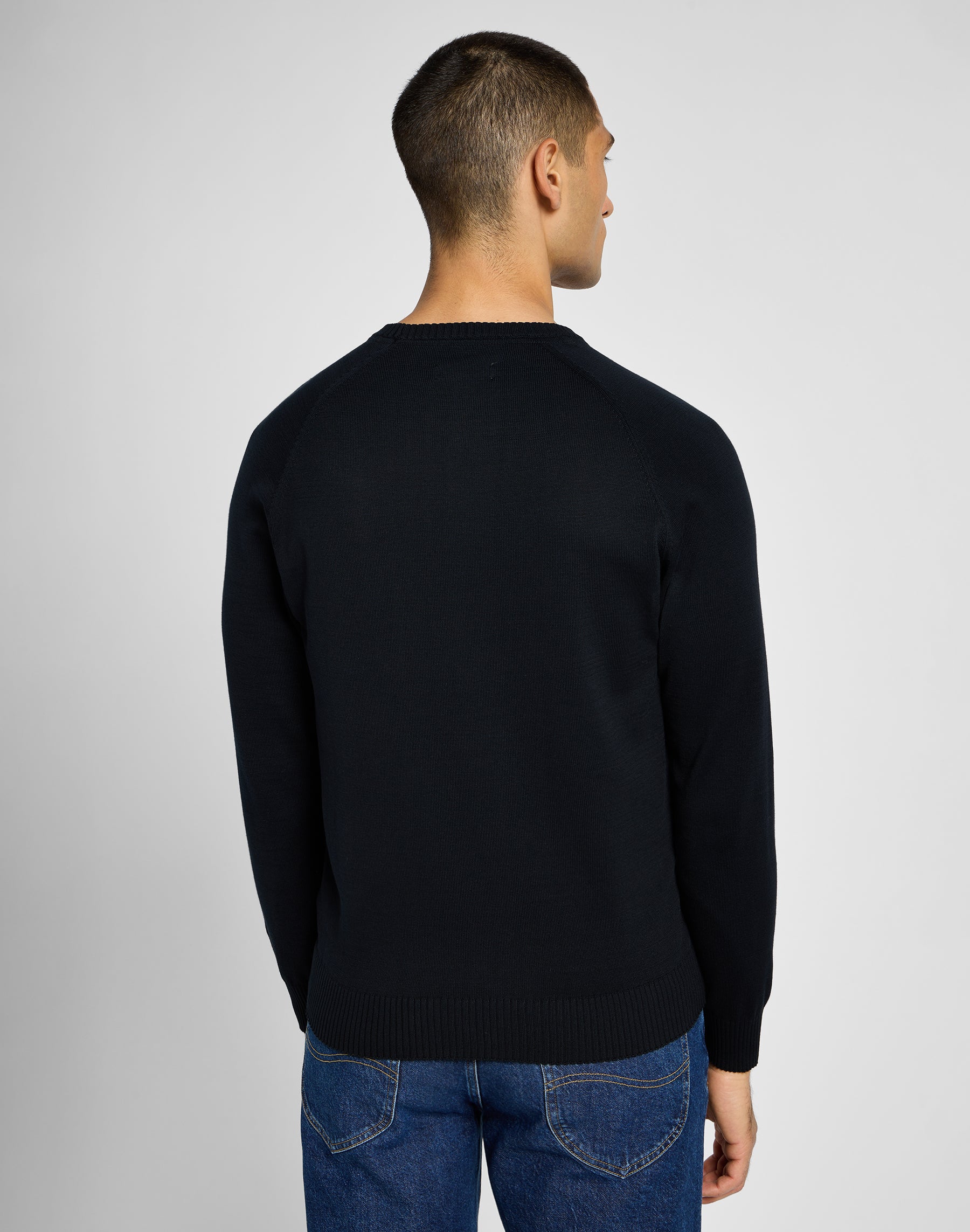 Maglione raglan Clean in felpe nere Lee   