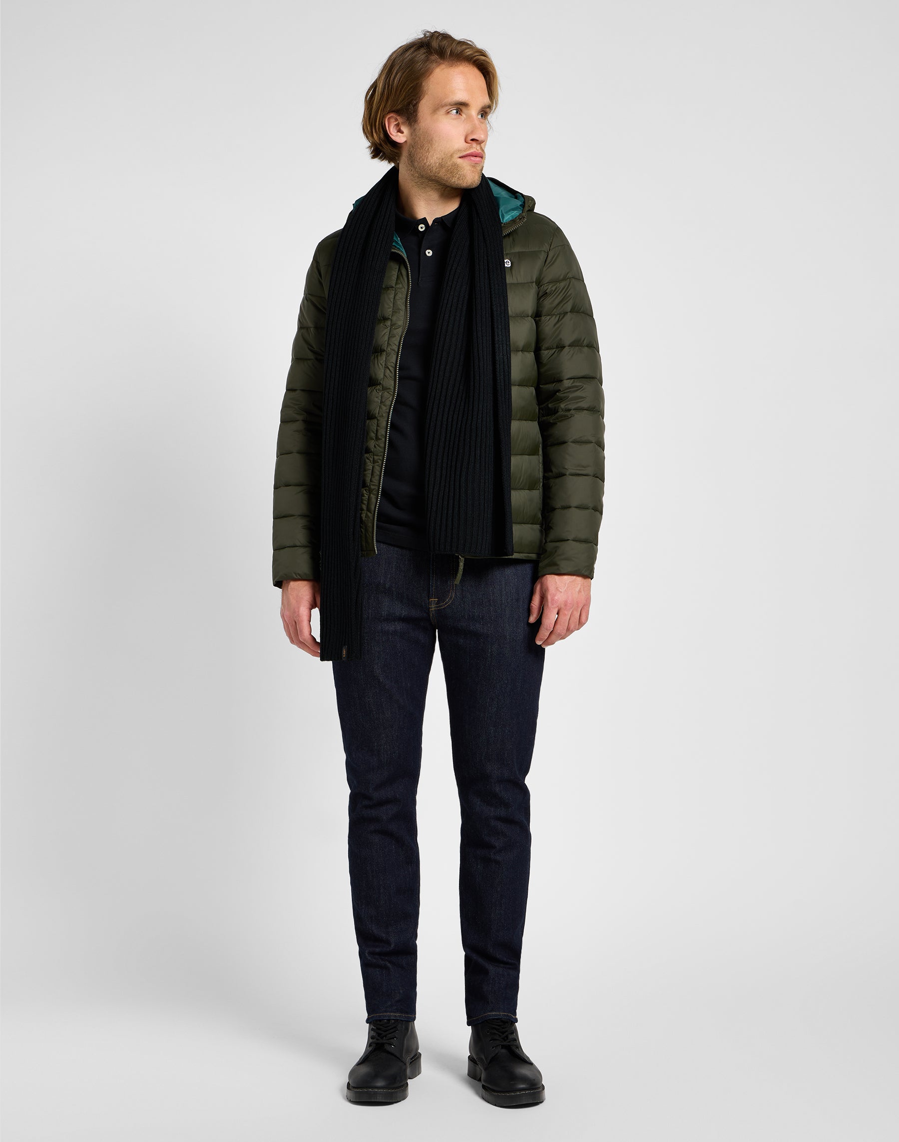 Giacca leggera Puffer in Olive Night Jackets Lee   