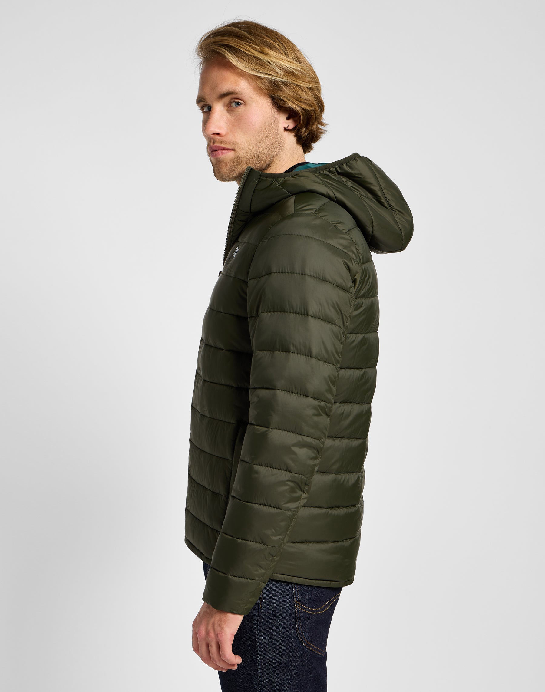 Giacca leggera Puffer in Olive Night Jackets Lee   