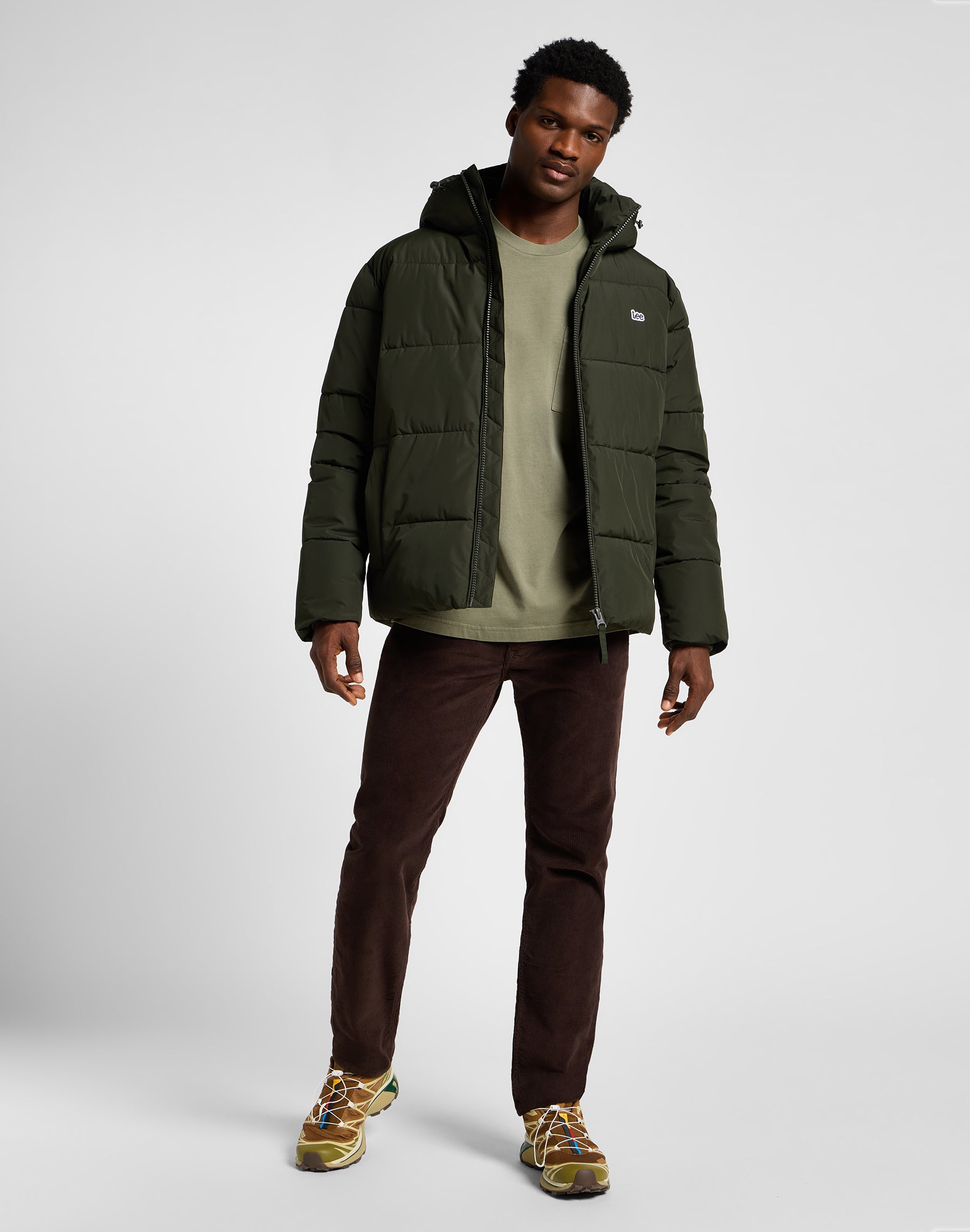 Giacca Puffer in Olive Night Jackets Lee   