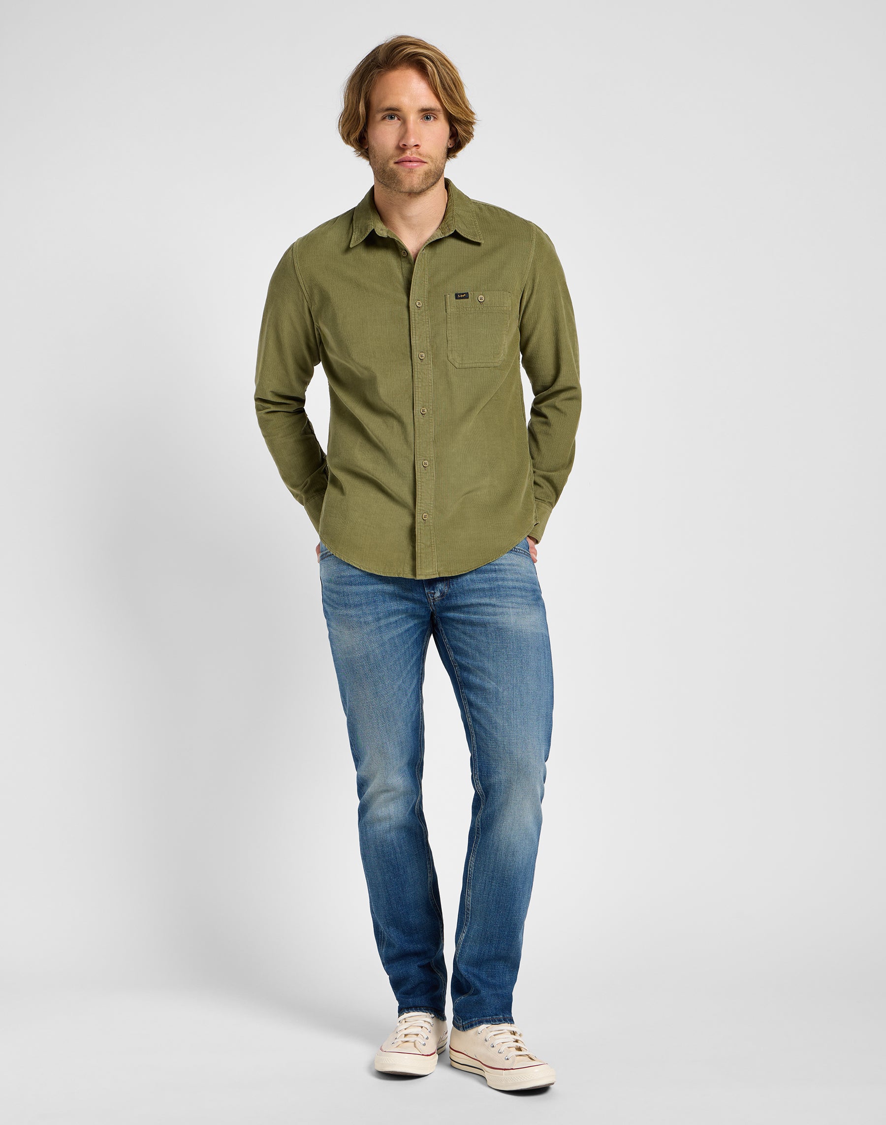 Camicia Leesure in Verde Mercantile Camicie Lee   