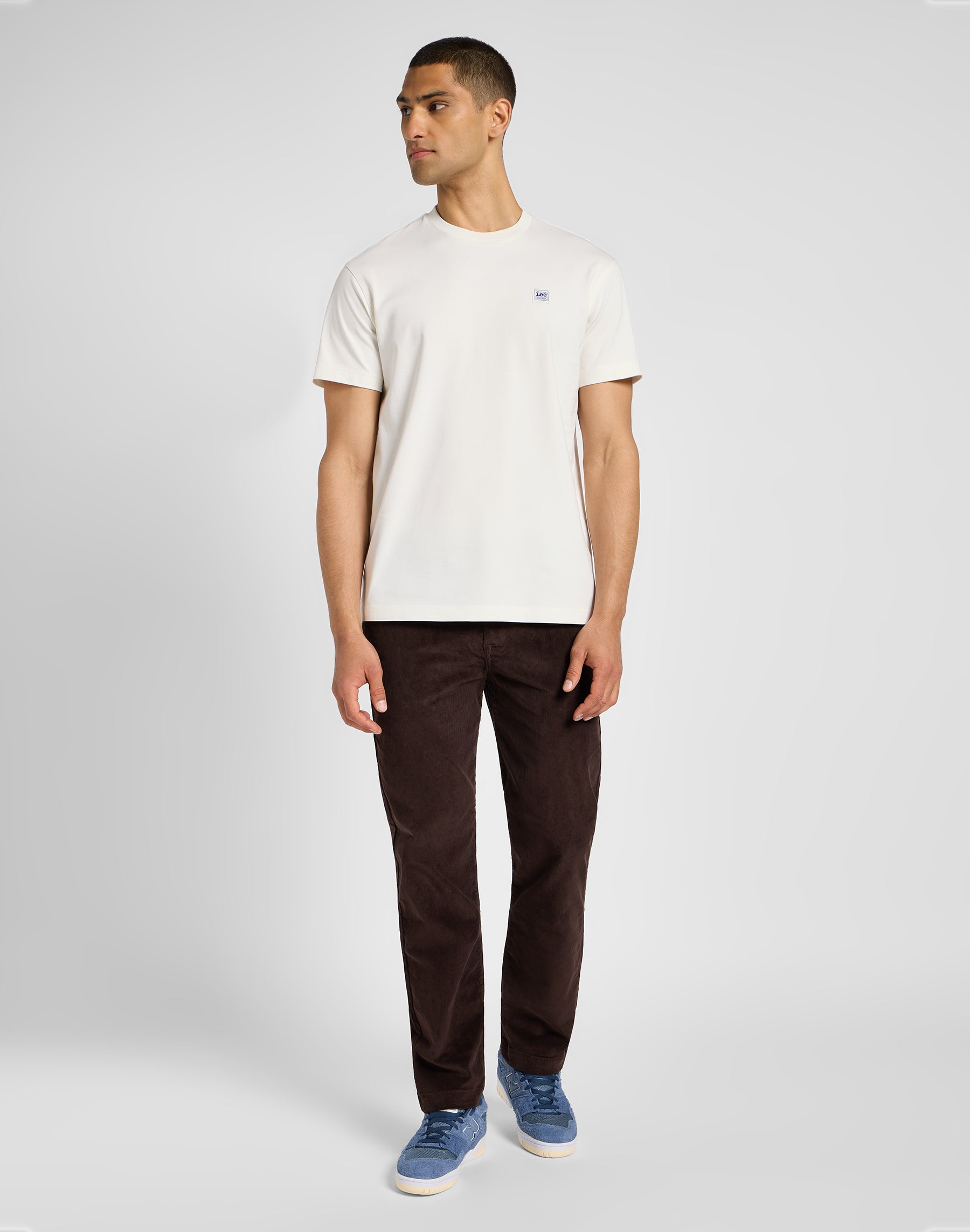 Pantalone chino regular in pelle espressa Lee   