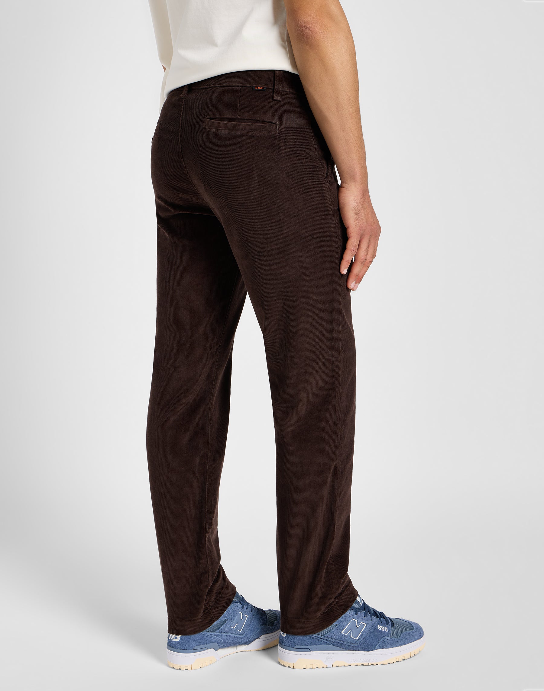 Pantalone chino regular in pelle espressa Lee   