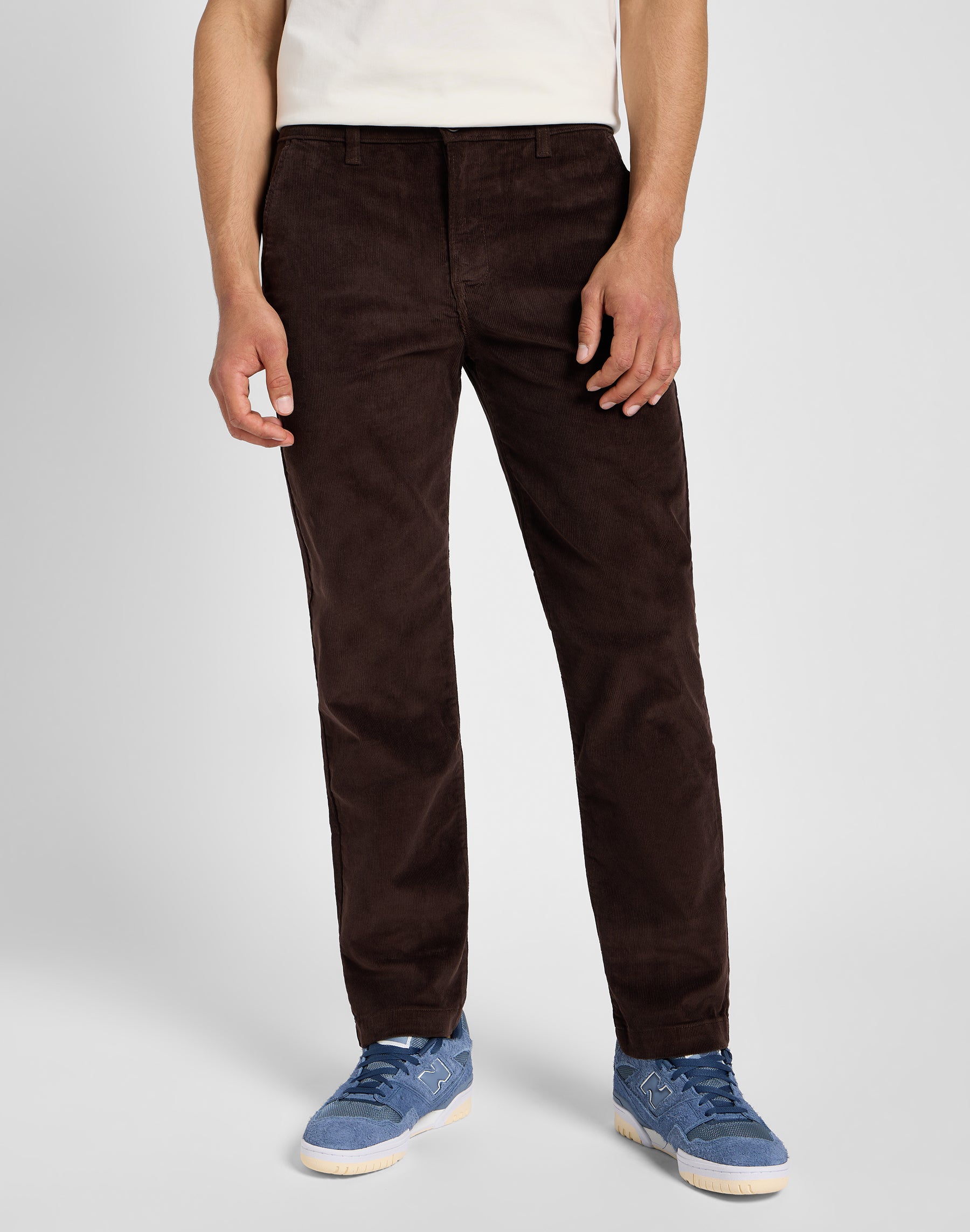 Pantalone chino regular in pelle espressa Lee   