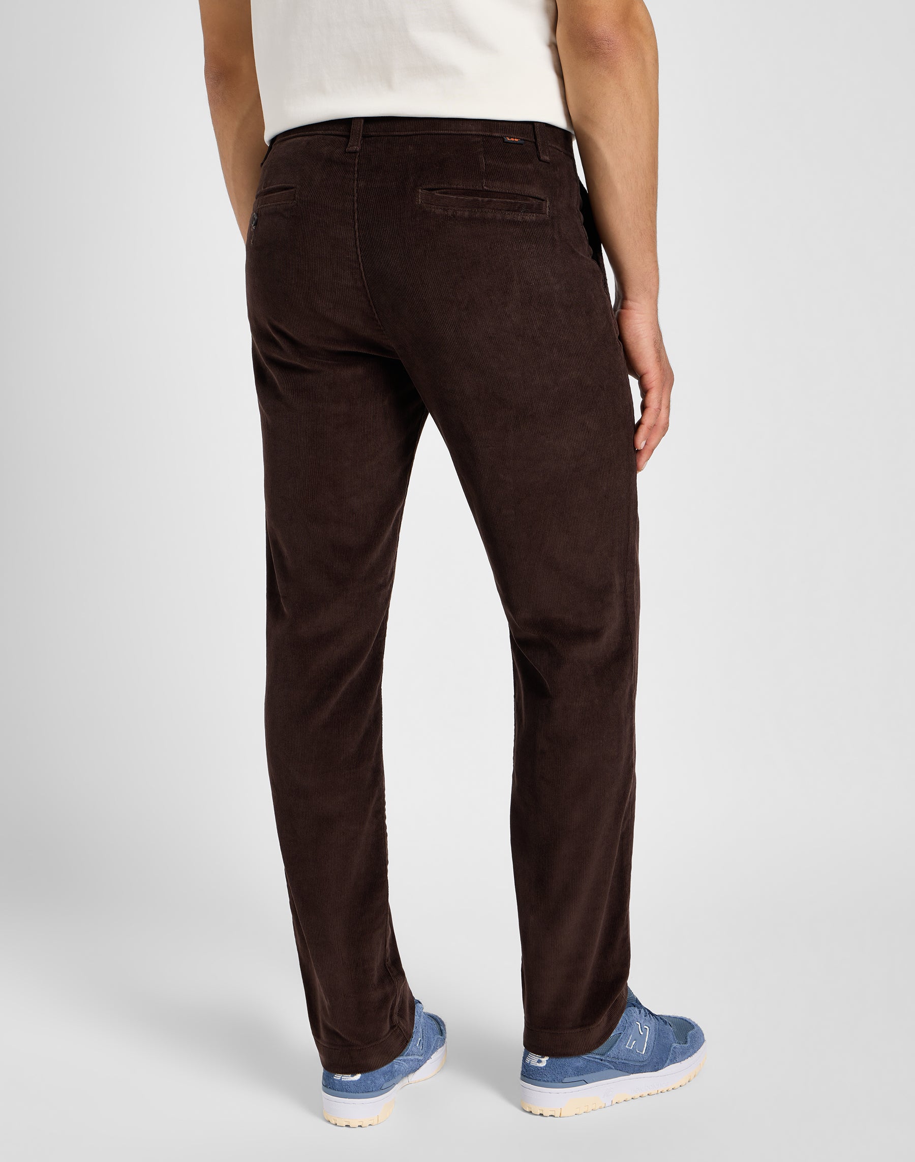 Pantalone chino regular in pelle espressa Lee   