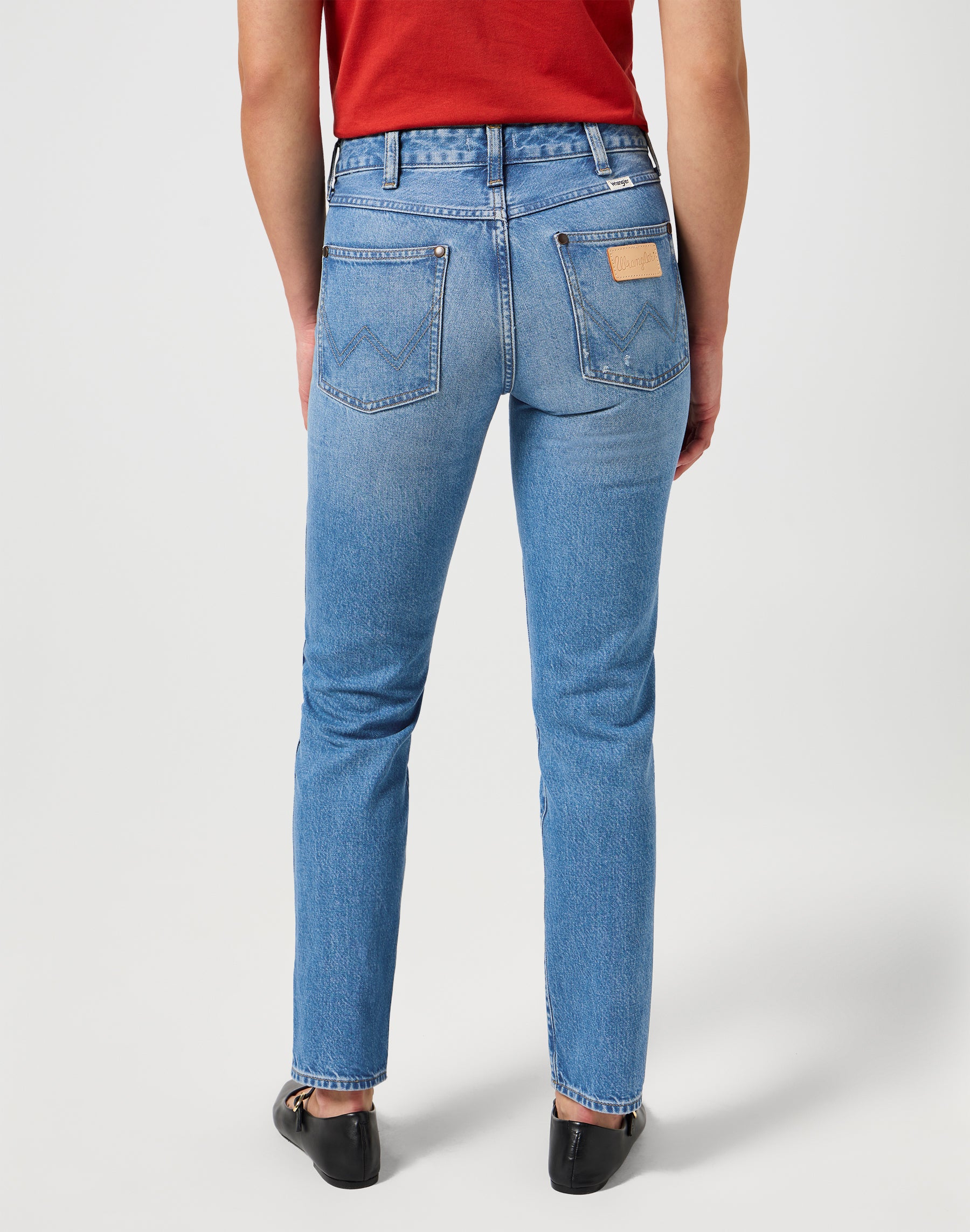 Piper in jeans blu oceano Wrangler   