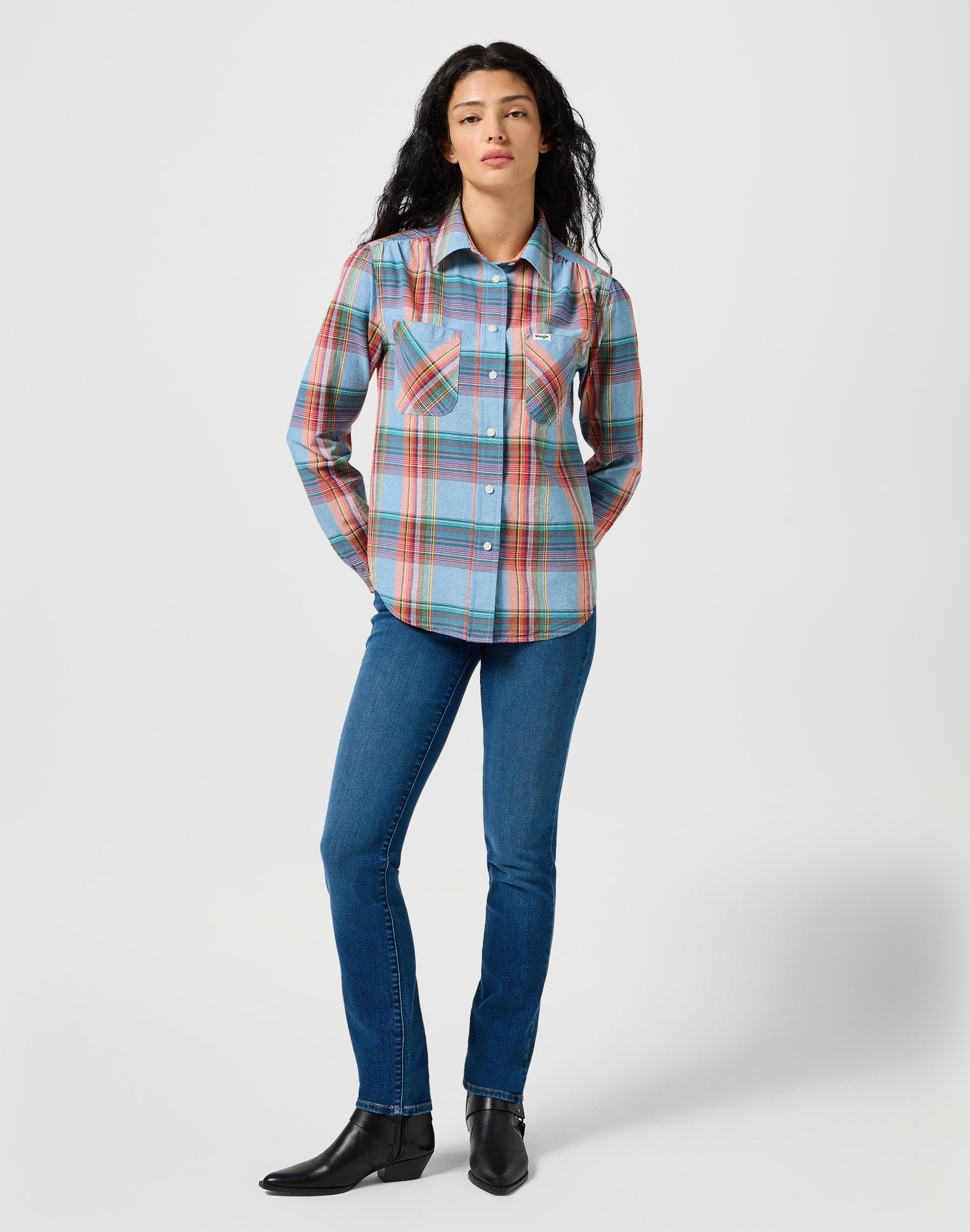 Western Camicia Femme in Indigo Camicie Wrangler   