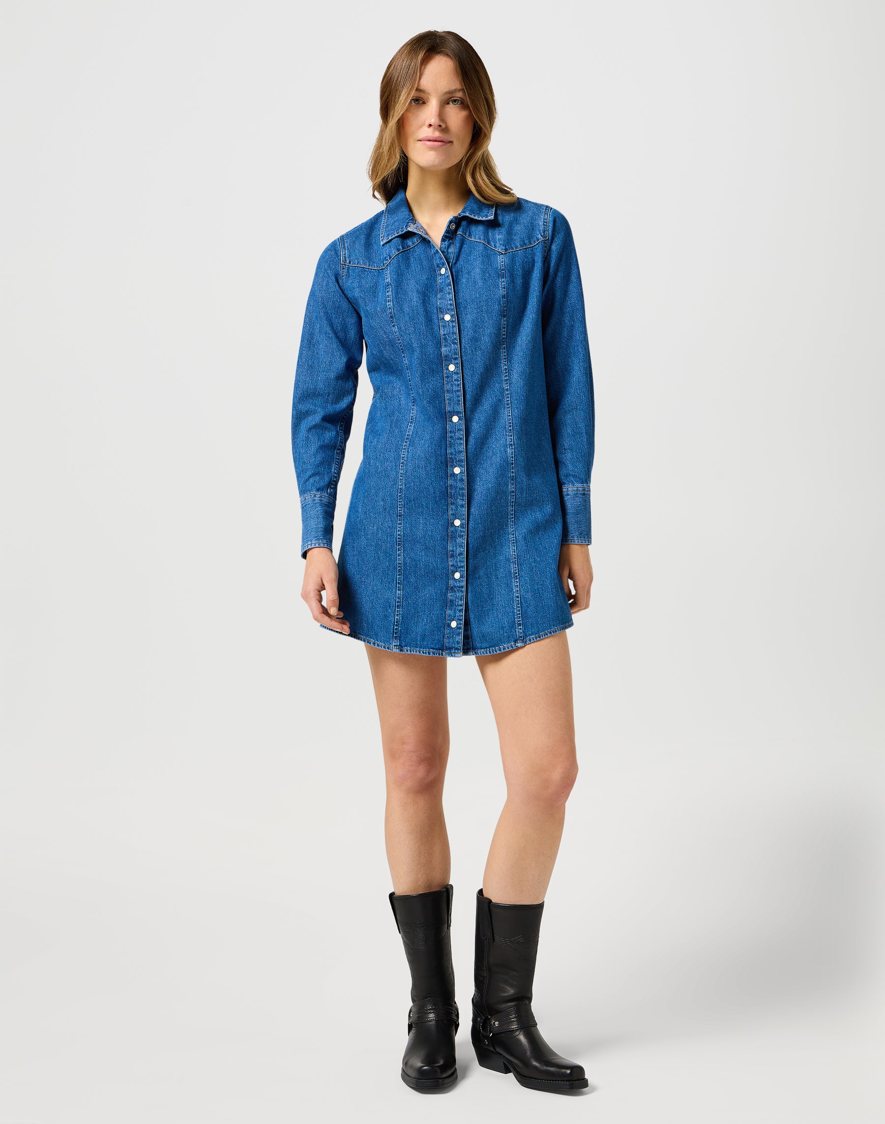 Abito in denim Reg in abiti pietrificati Wrangler   