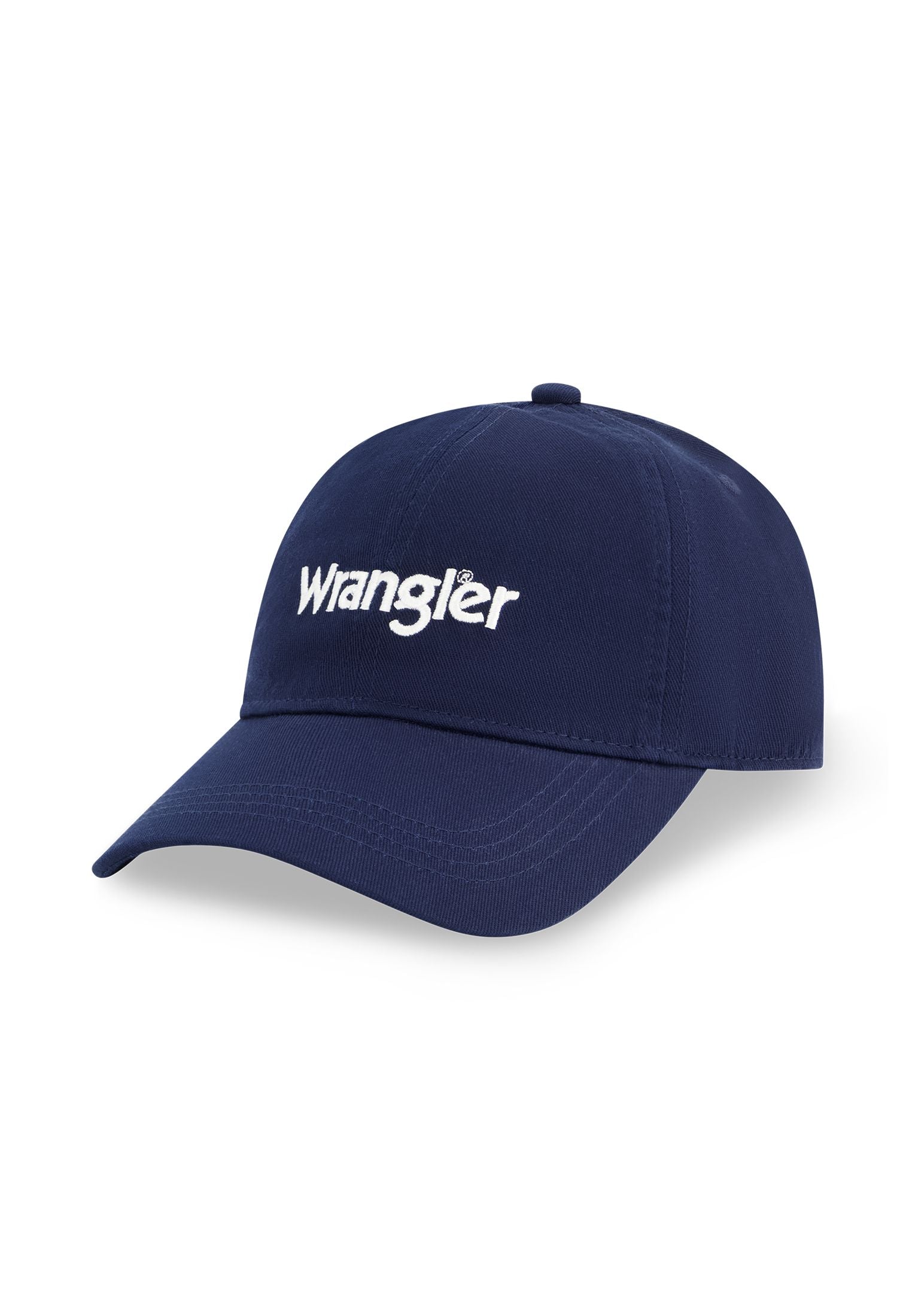 Cappello con logo lavato in cappelli Wrangler di colore blu scuro   