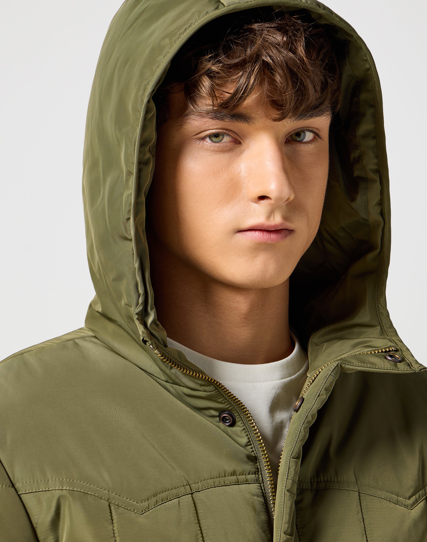 Puffer di transizione in verde edera Giacche Wrangler   