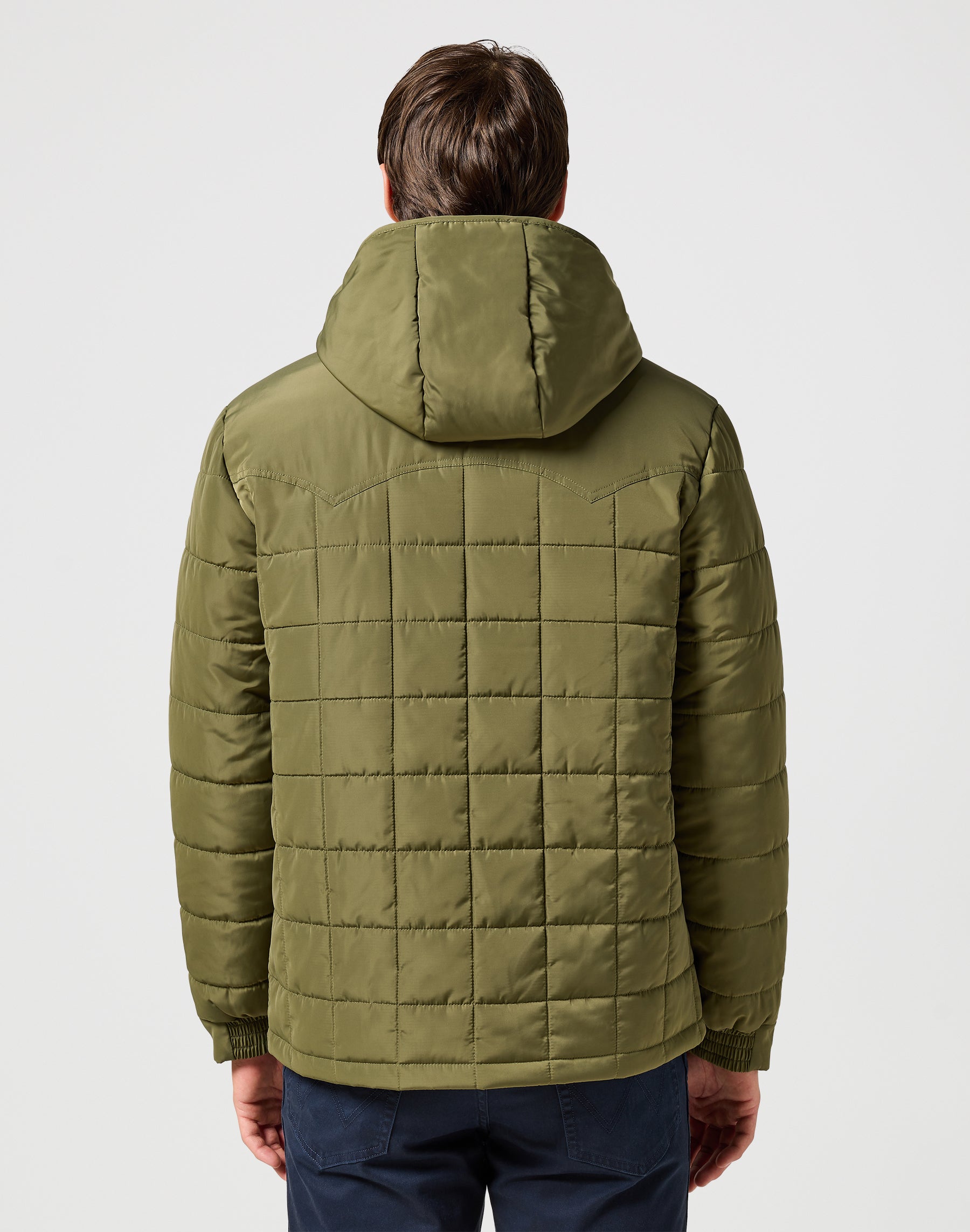 Puffer di transizione in verde edera Giacche Wrangler   