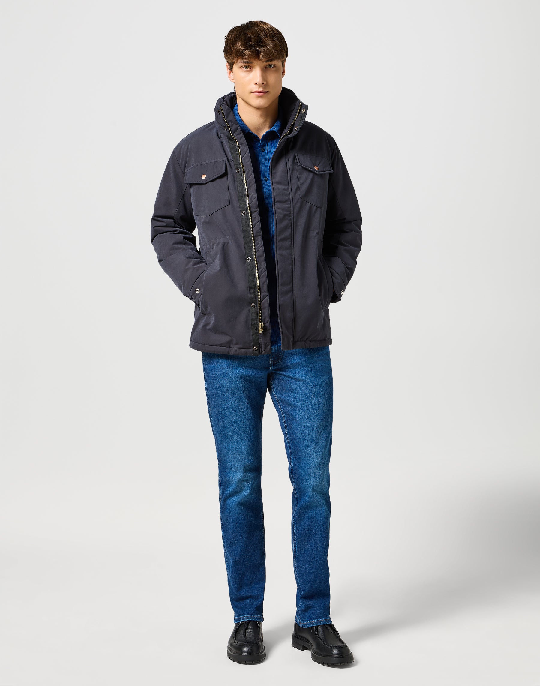 Giacca invernale in nero Giacche Wrangler   