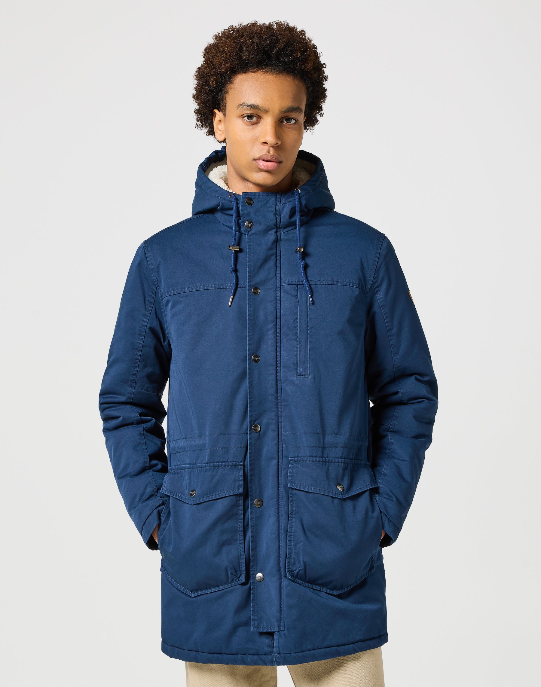 Giacca Puffer Pesante in Navy Giacche Wrangler   