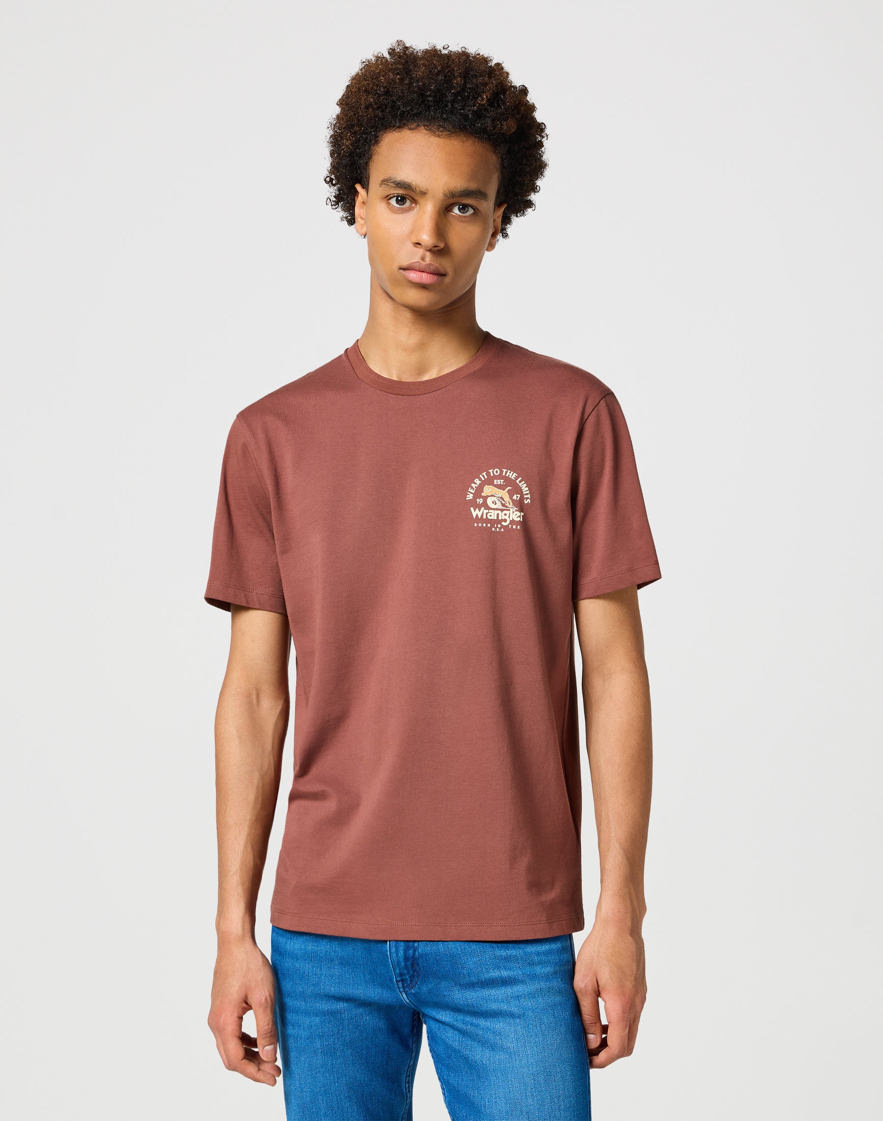 T-shirt grafica in Root Beer T-Shirt Wrangler   