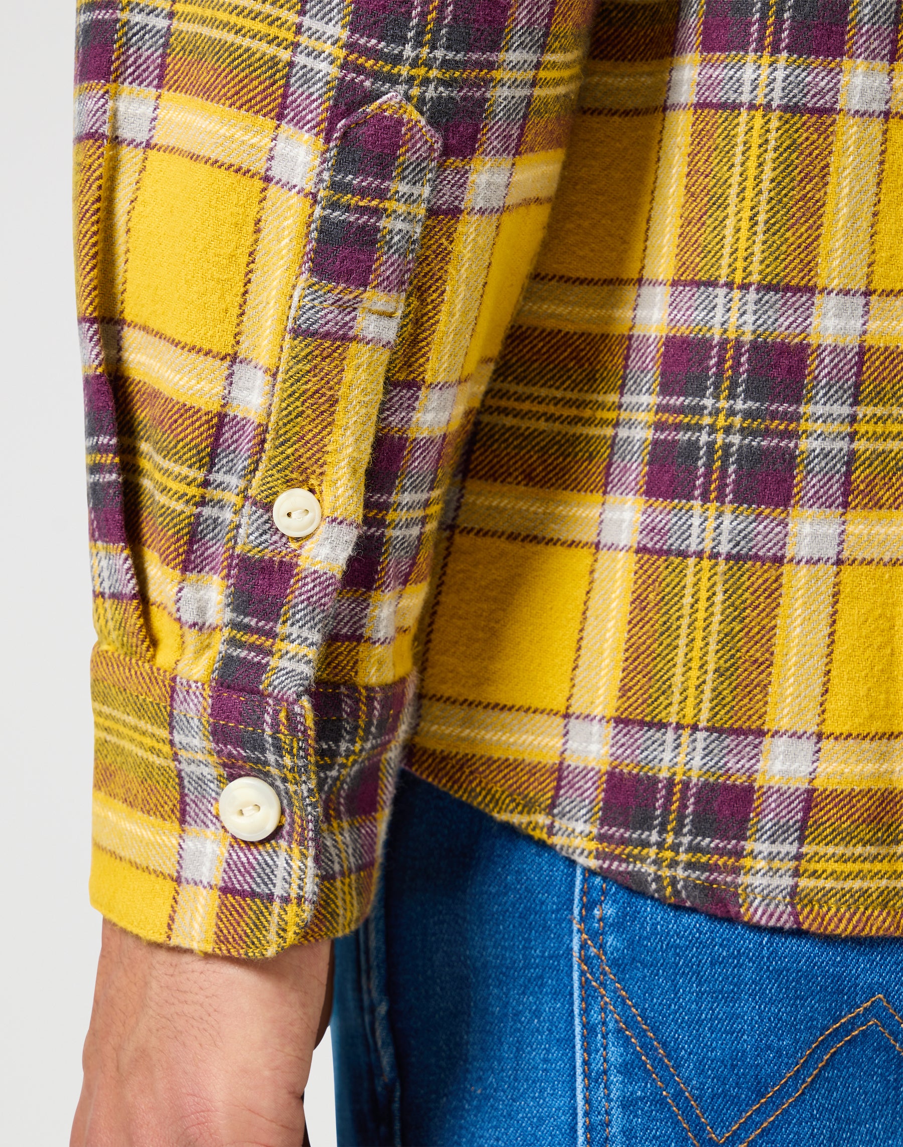 Camicia a due tasche in giallo Camicie Wrangler   