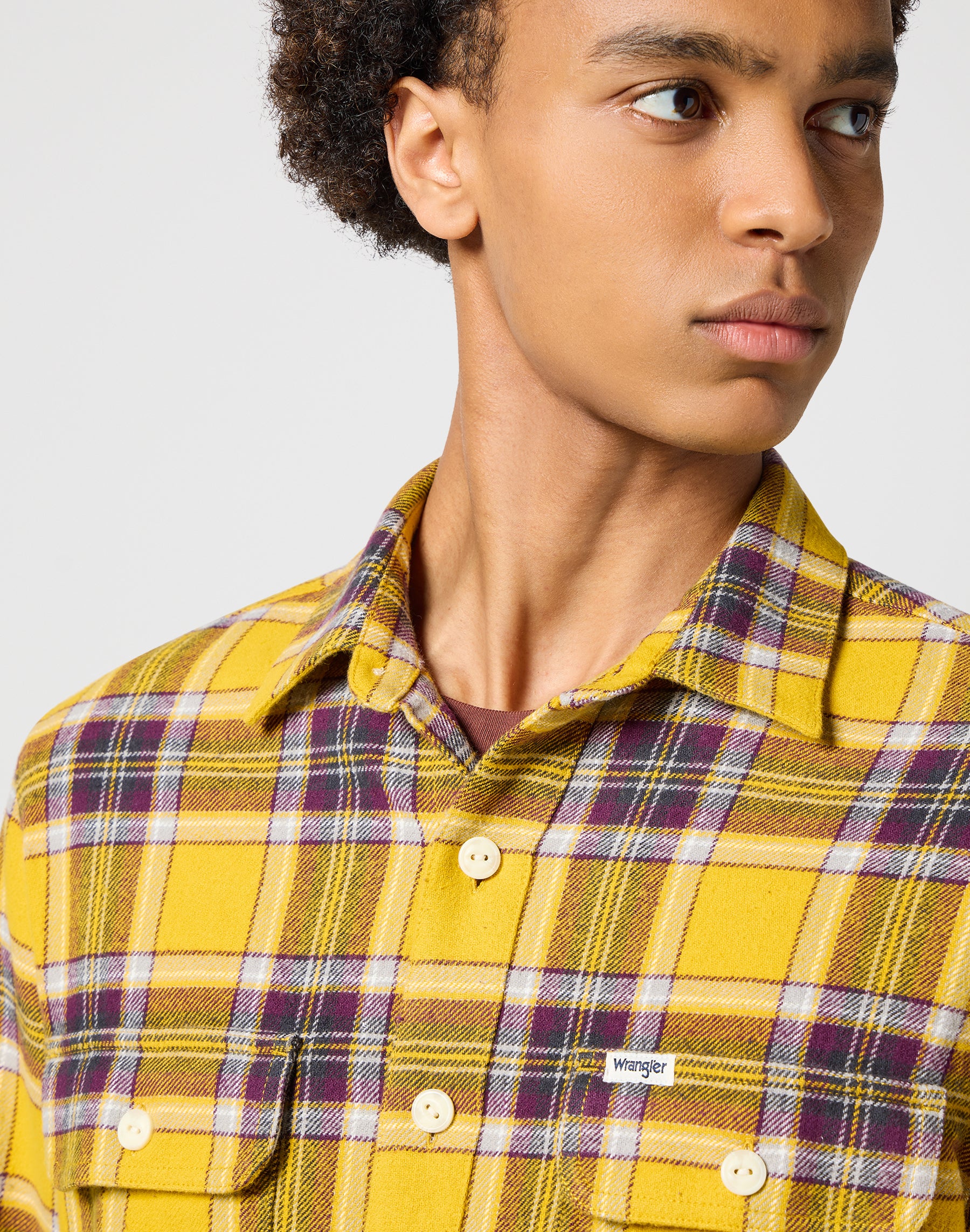 Camicia a due tasche in giallo Camicie Wrangler   