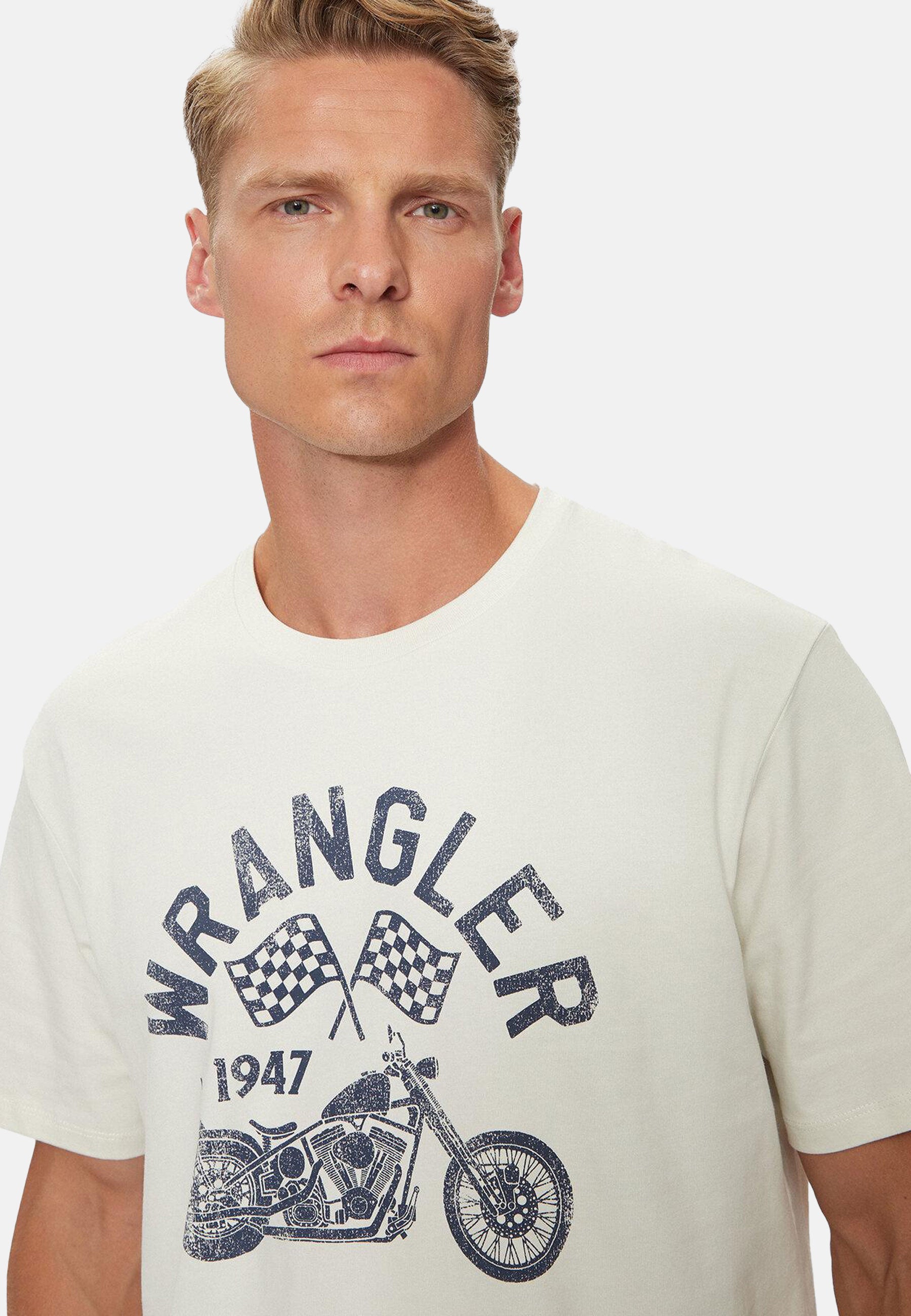 Maglietta Americana in bianco vintage Magliette Wrangler   