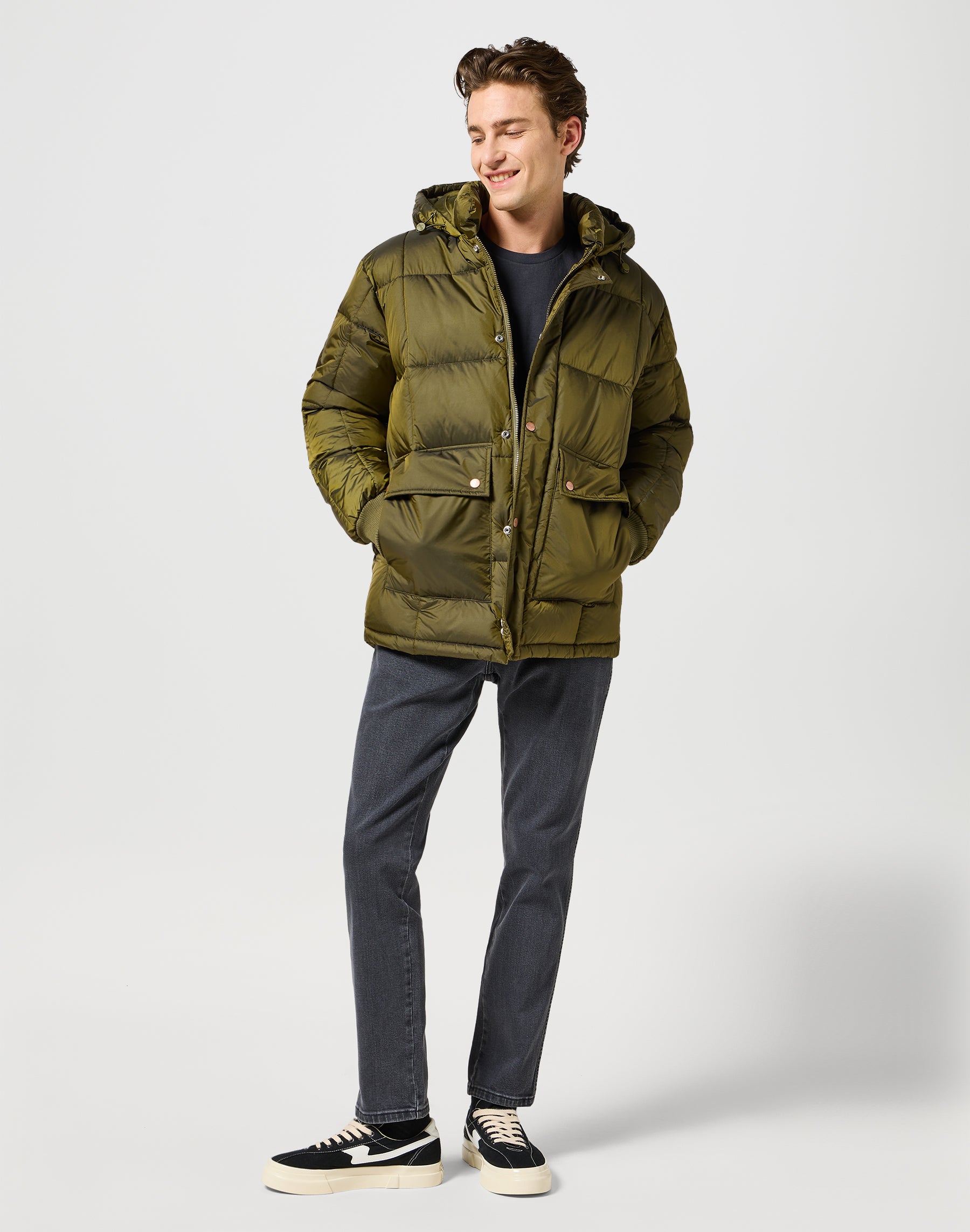 Giacca Parka in verde edera Giacche Wrangler   