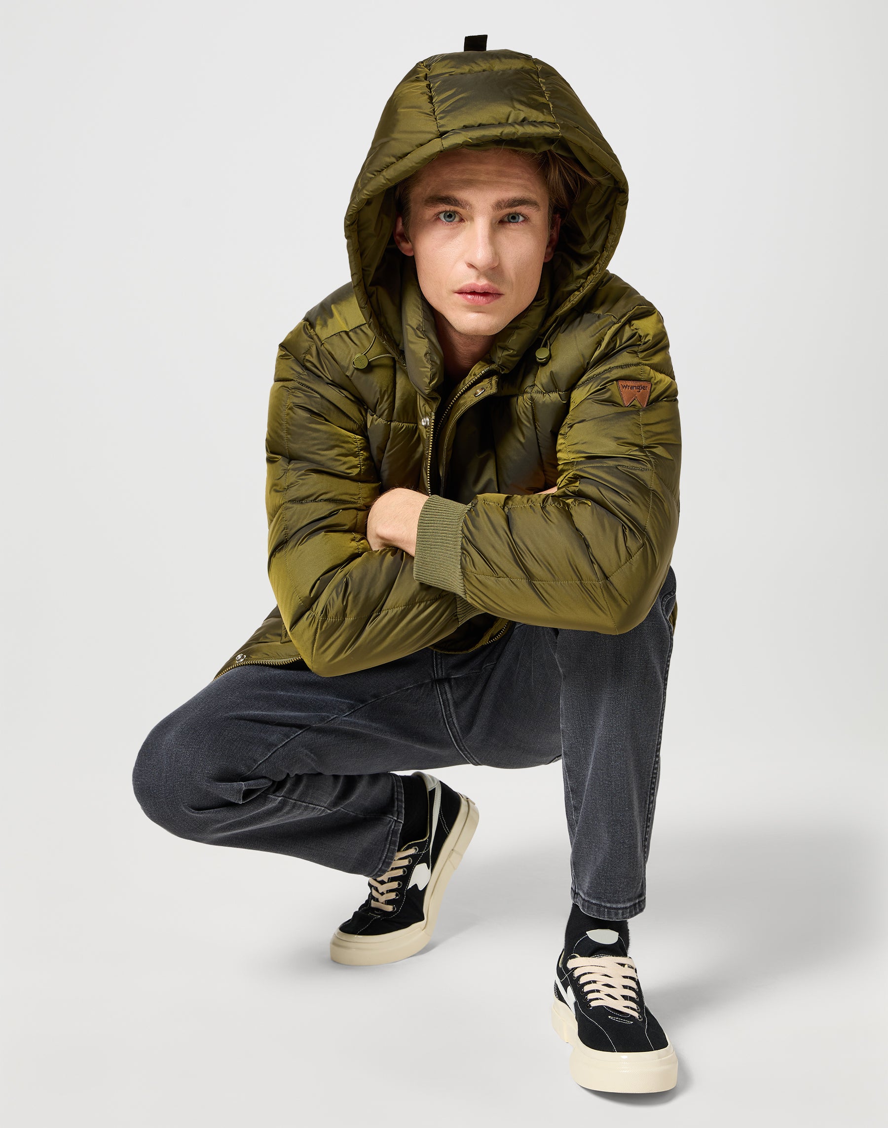 Giacca Parka in verde edera Giacche Wrangler   