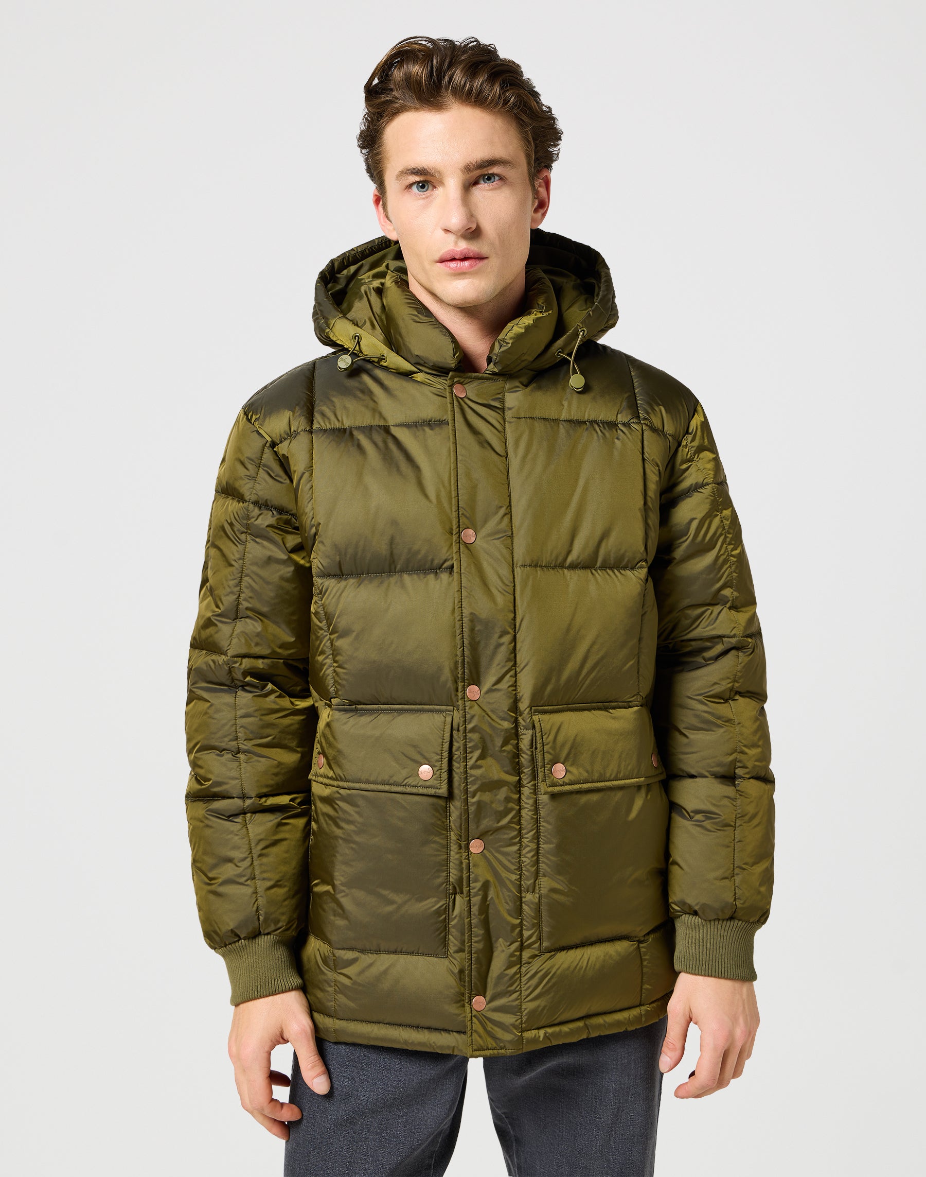 Giacca Parka in verde edera Giacche Wrangler   