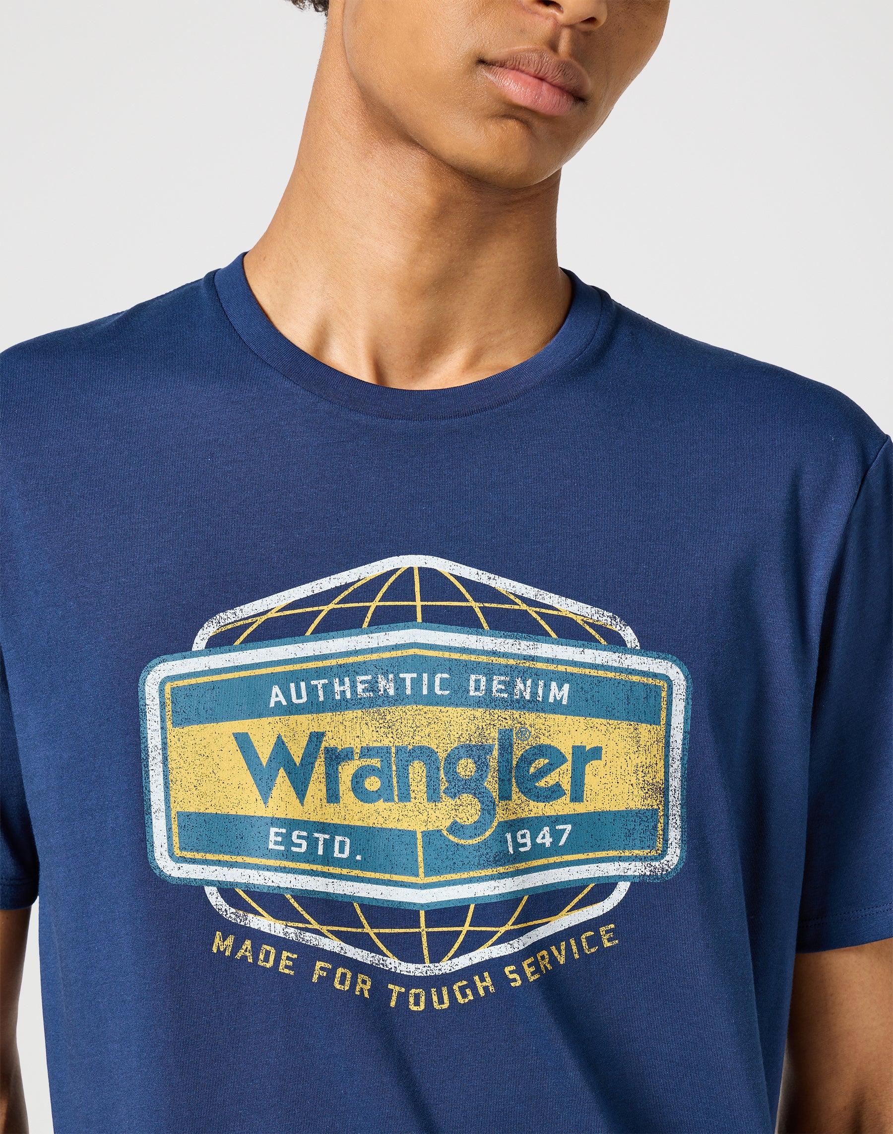 Americana Tee in Navy Magliette Wrangler   