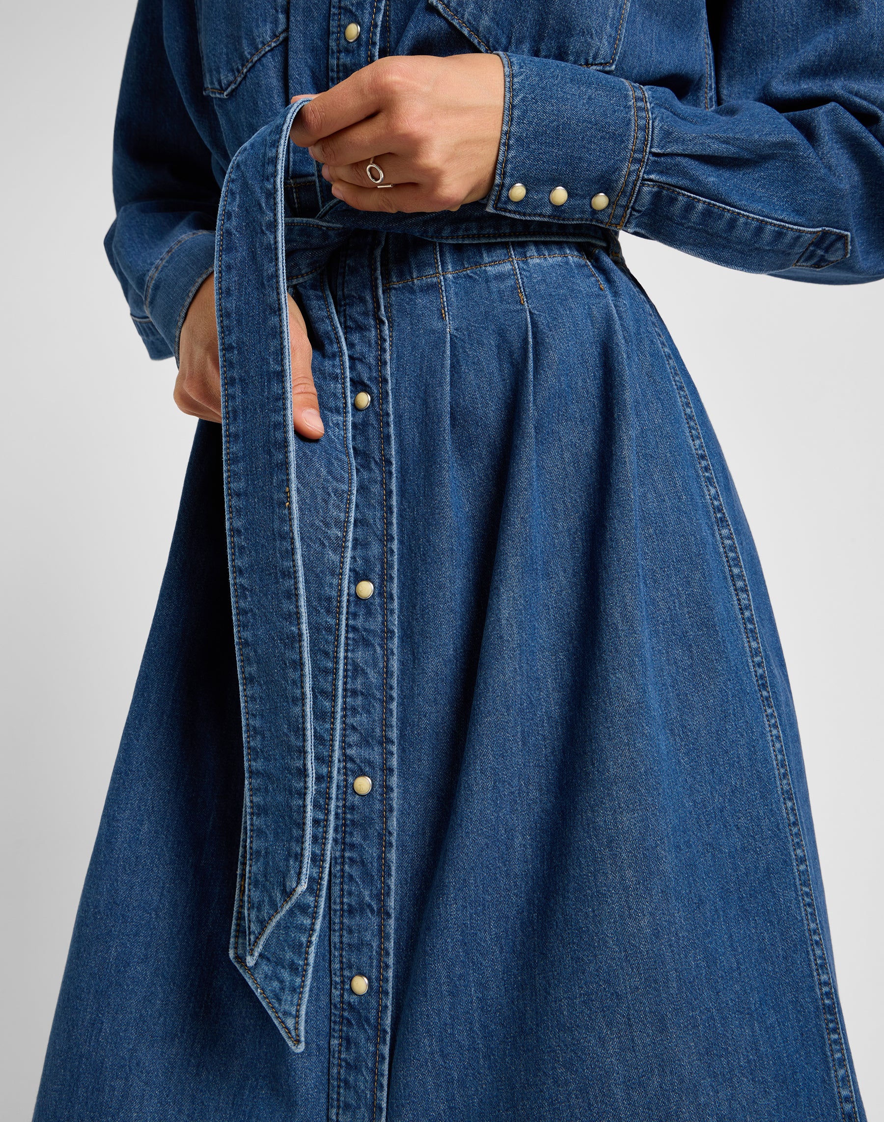 Western Abito con cintura in blu Fusion Dresses Lee   