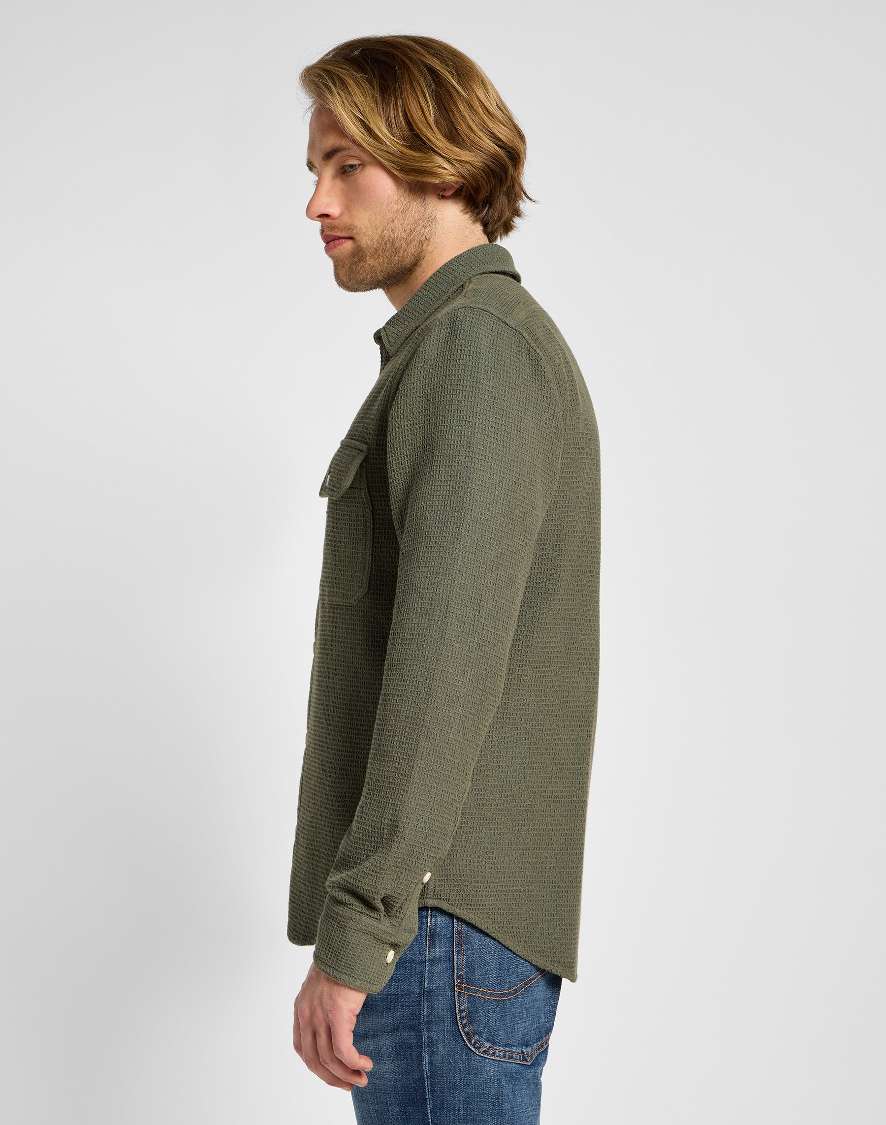 Camicia Utility in verde Mercantile Lee   