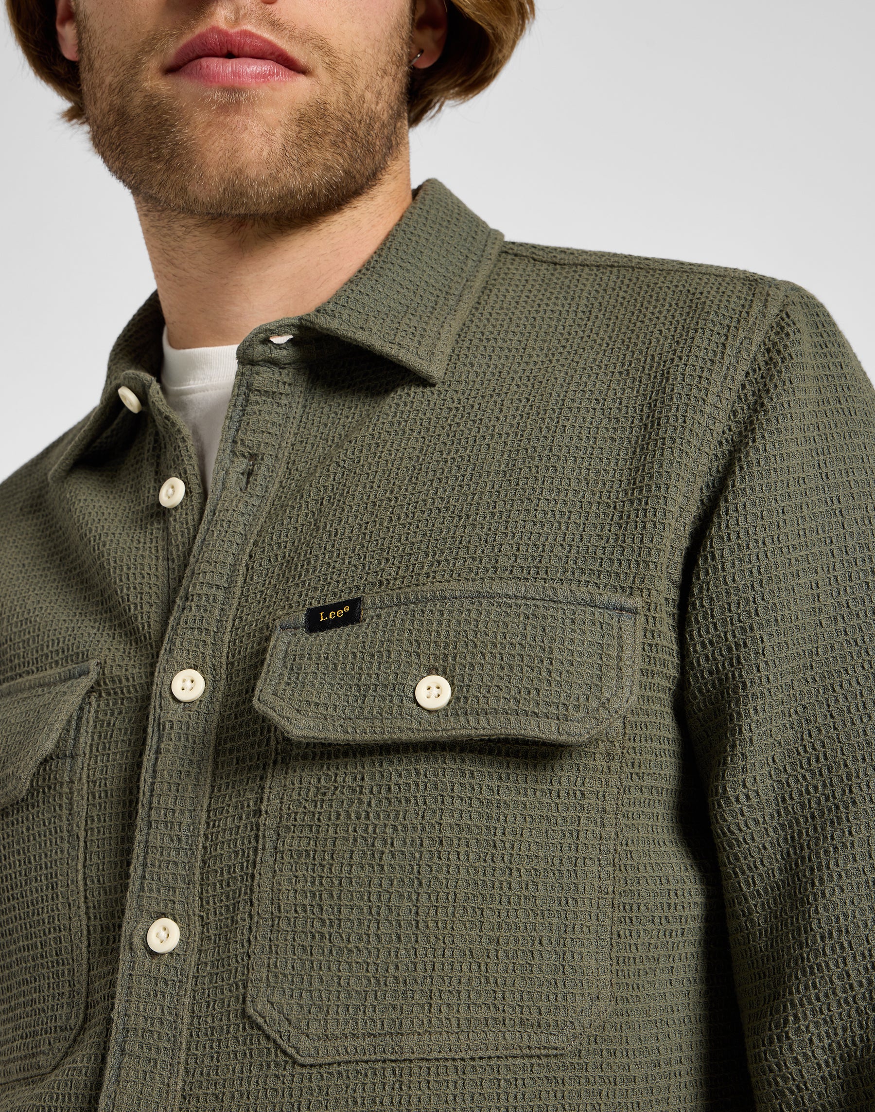 Camicia Utility in verde Mercantile Lee   