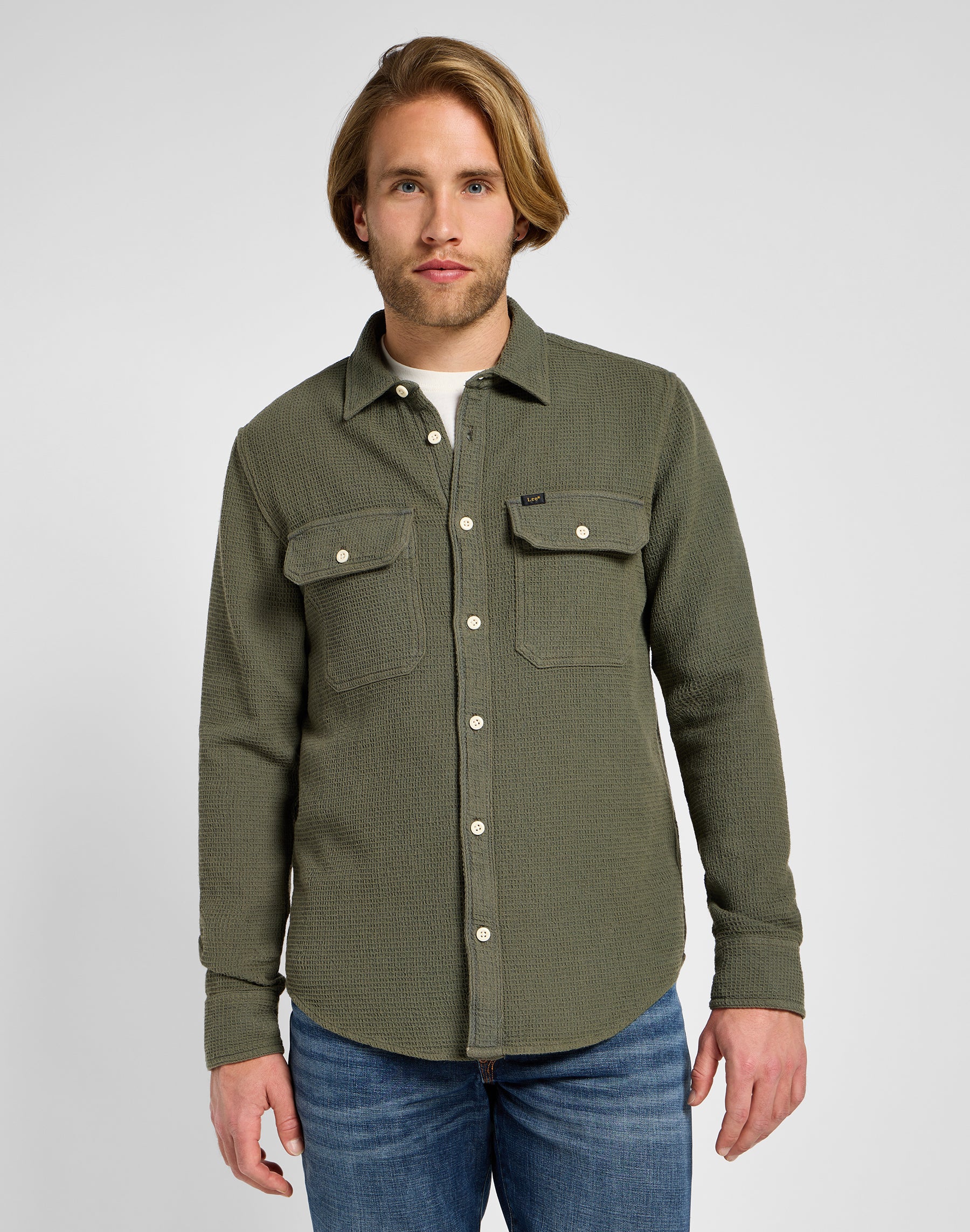 Camicia Utility in verde Mercantile Lee   