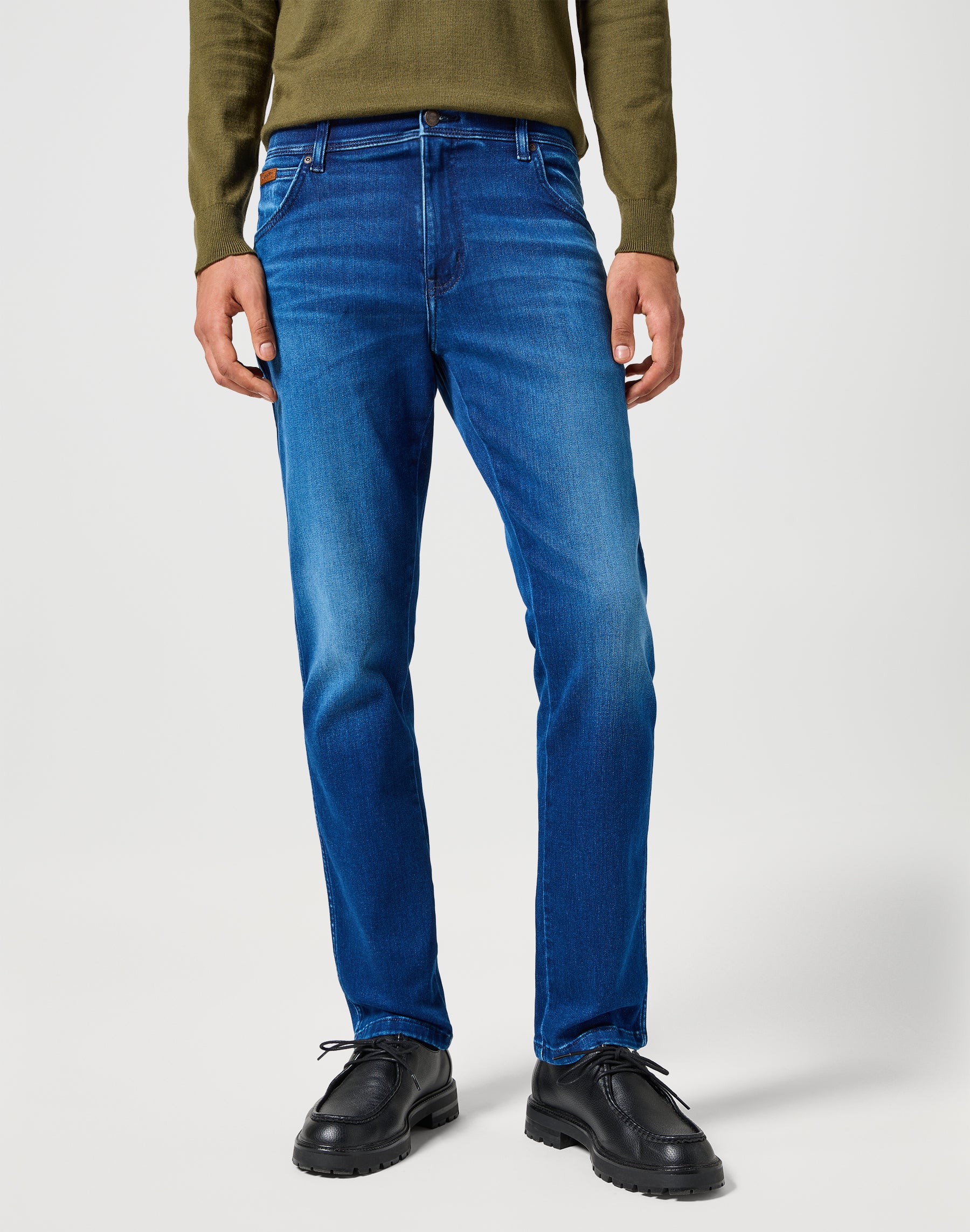 Jeans Texas Slim in Blue Jam Wrangler