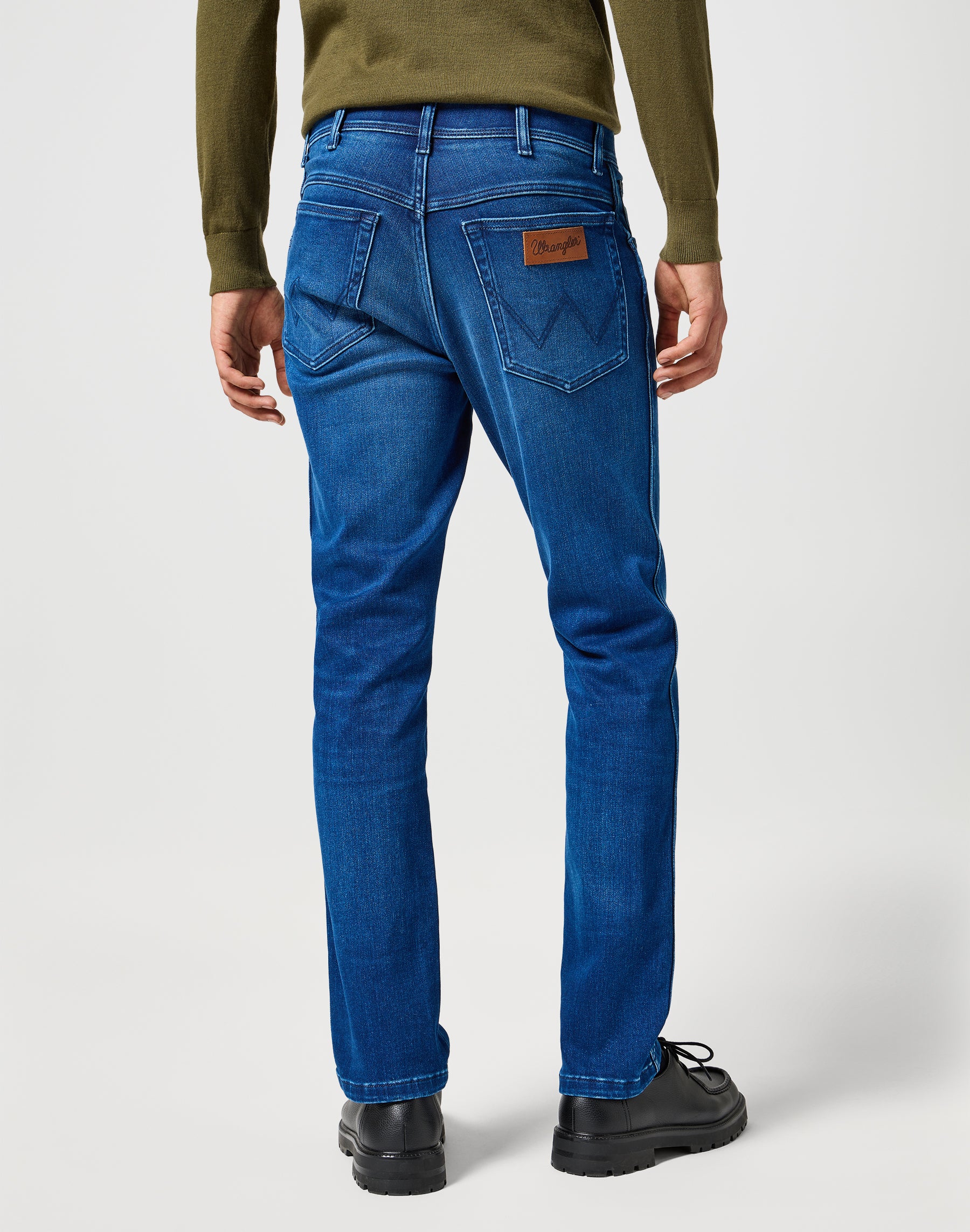 Jeans Texas Slim in Blue Jam Wrangler