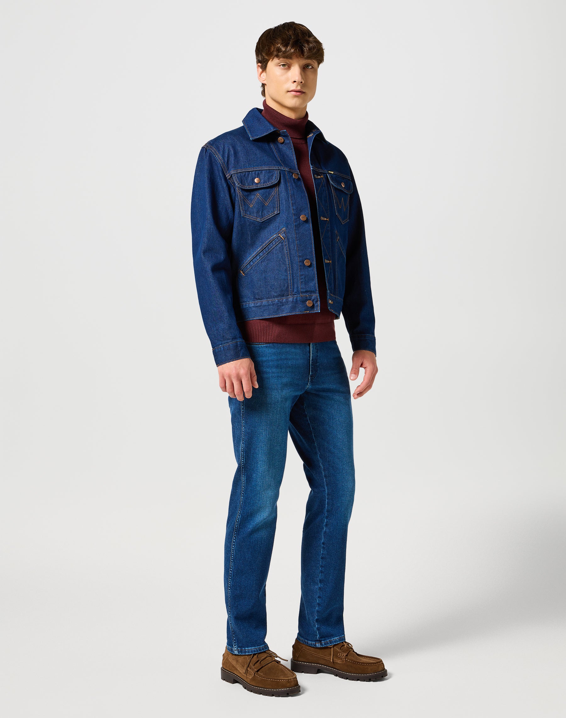 Jeans Texas Slim in Dark Trails Wrangler   