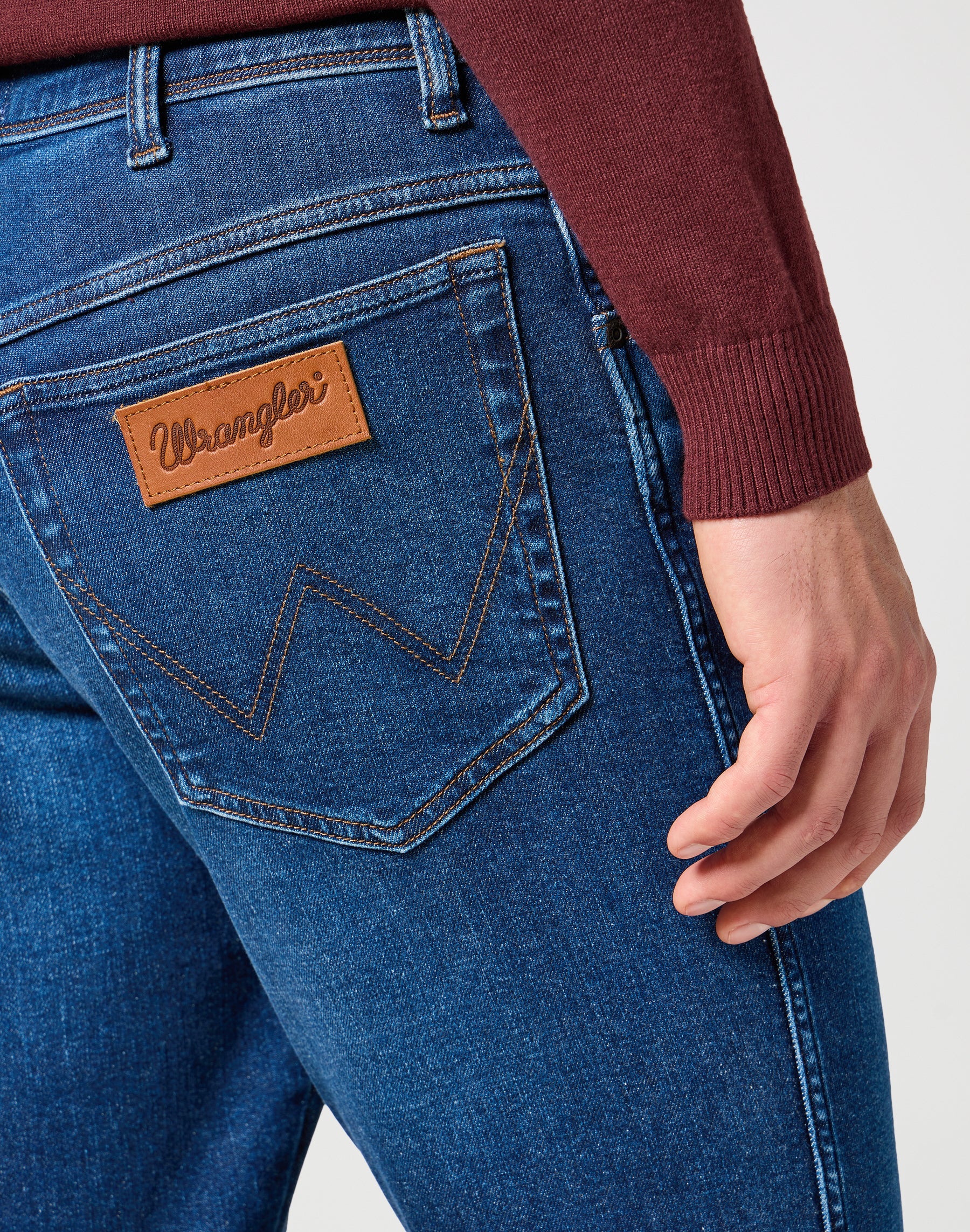 Jeans Texas Slim in Dark Trails Wrangler   