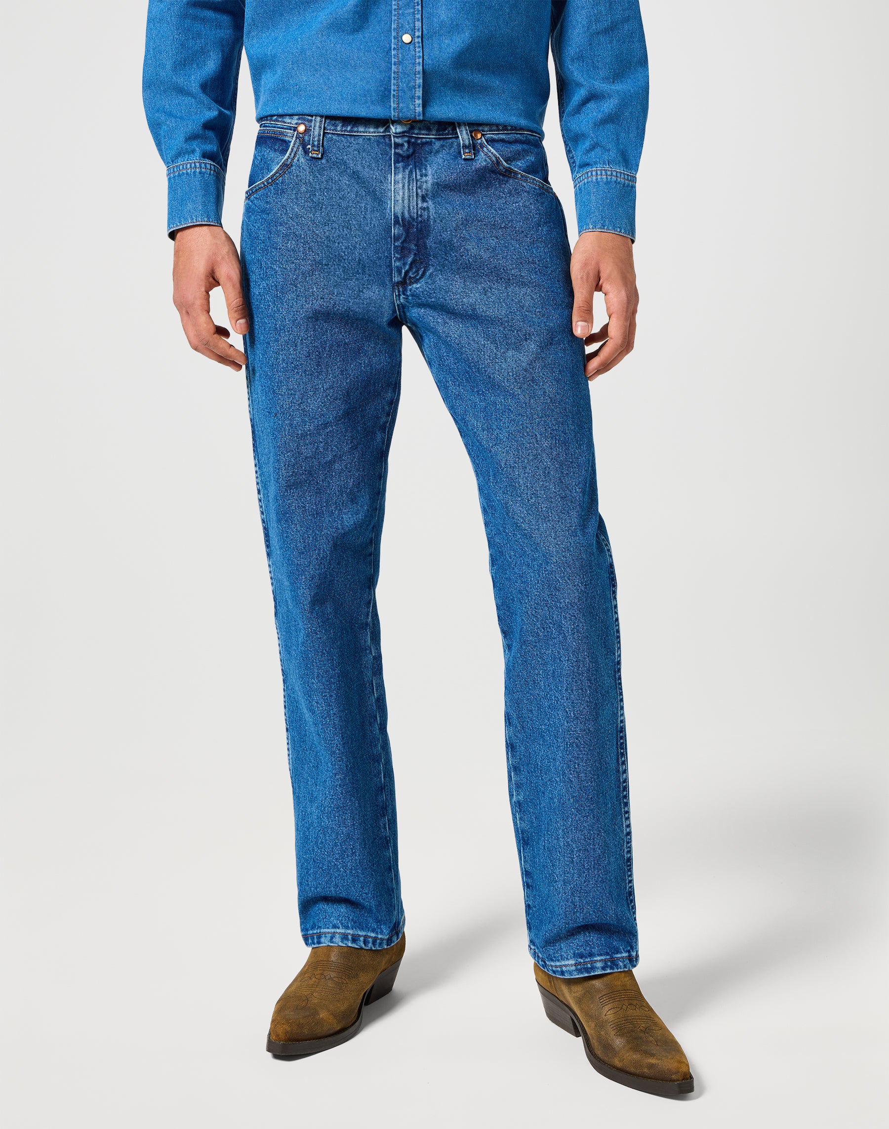 13MWZ in jeans lavati a pietra Wrangler   