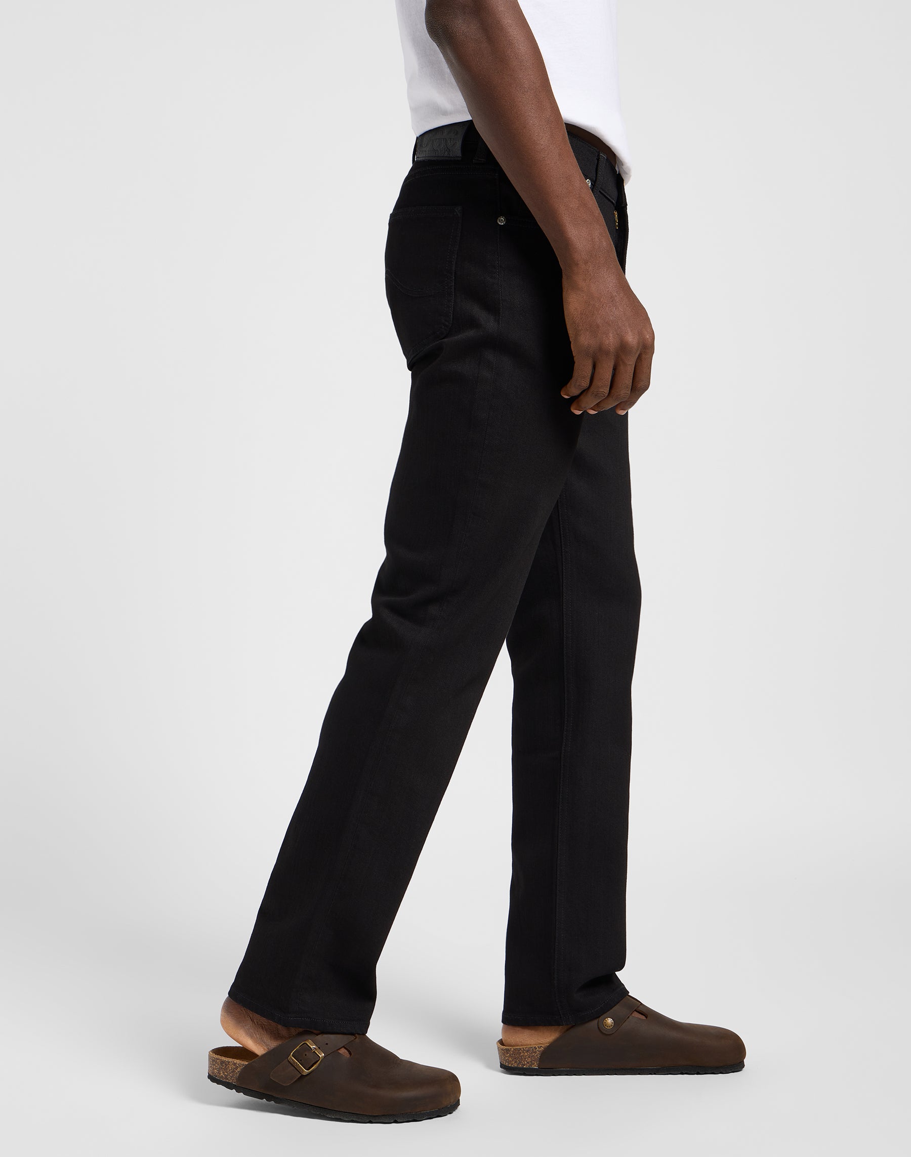 Ovest in jeans neri puliti Lee