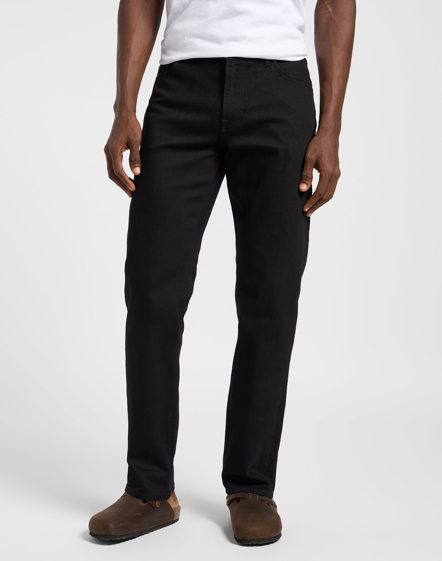 Ovest in jeans neri puliti Lee