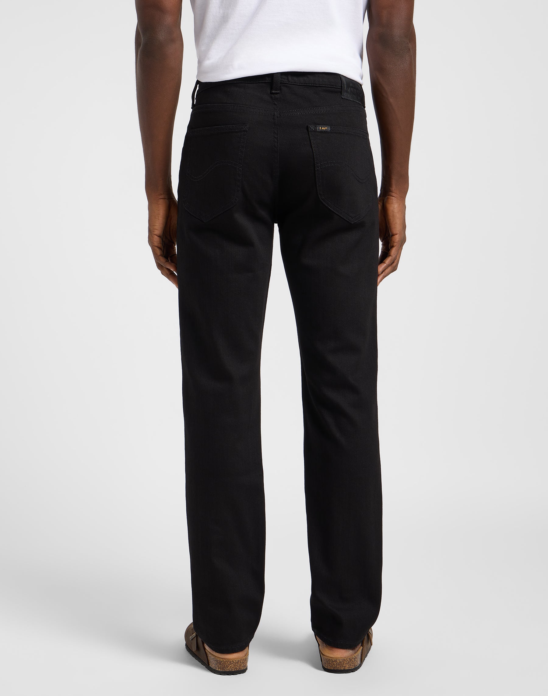 Ovest in jeans neri puliti Lee