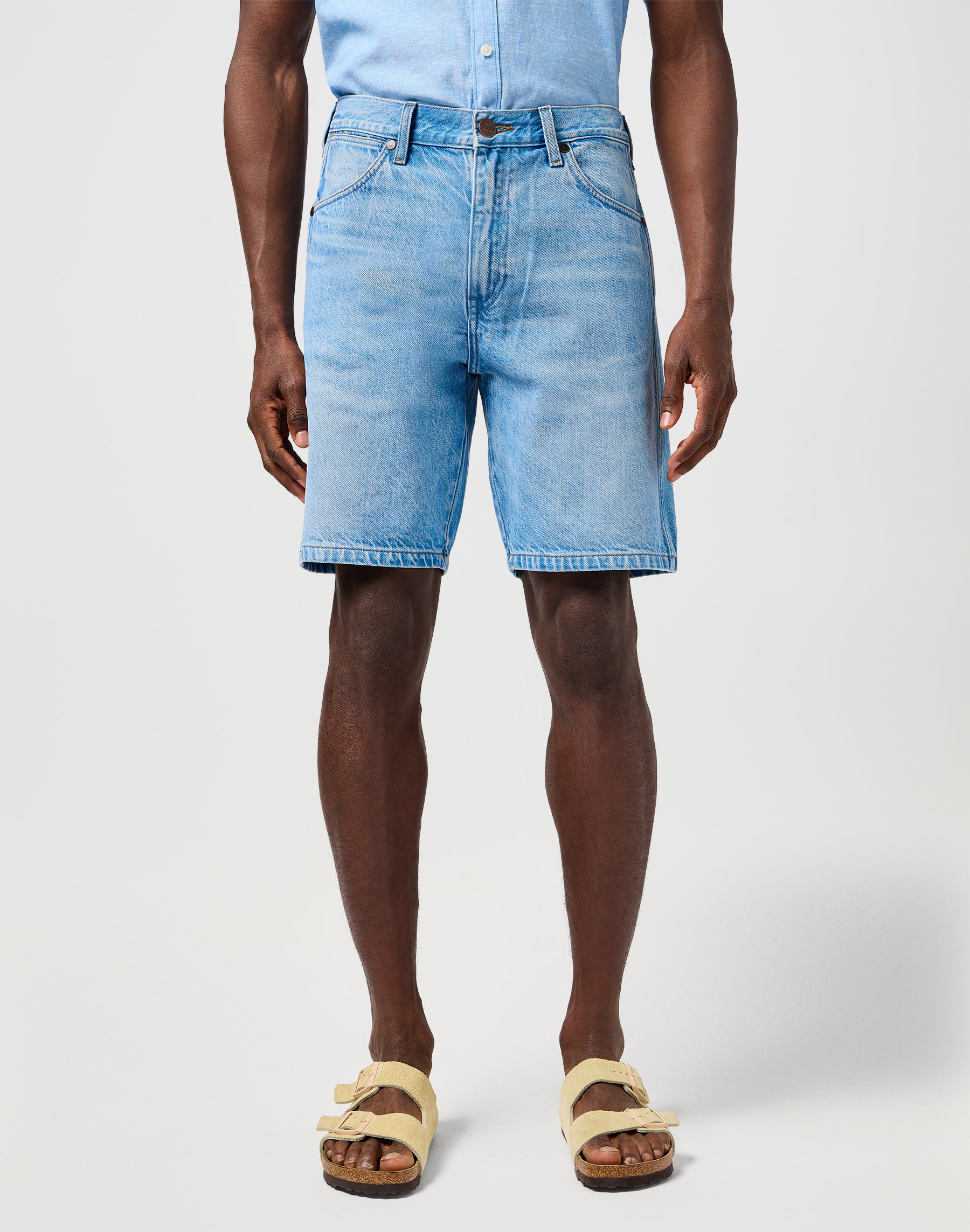 Pantaloncini Frontier Short in denim Frost Wrangler