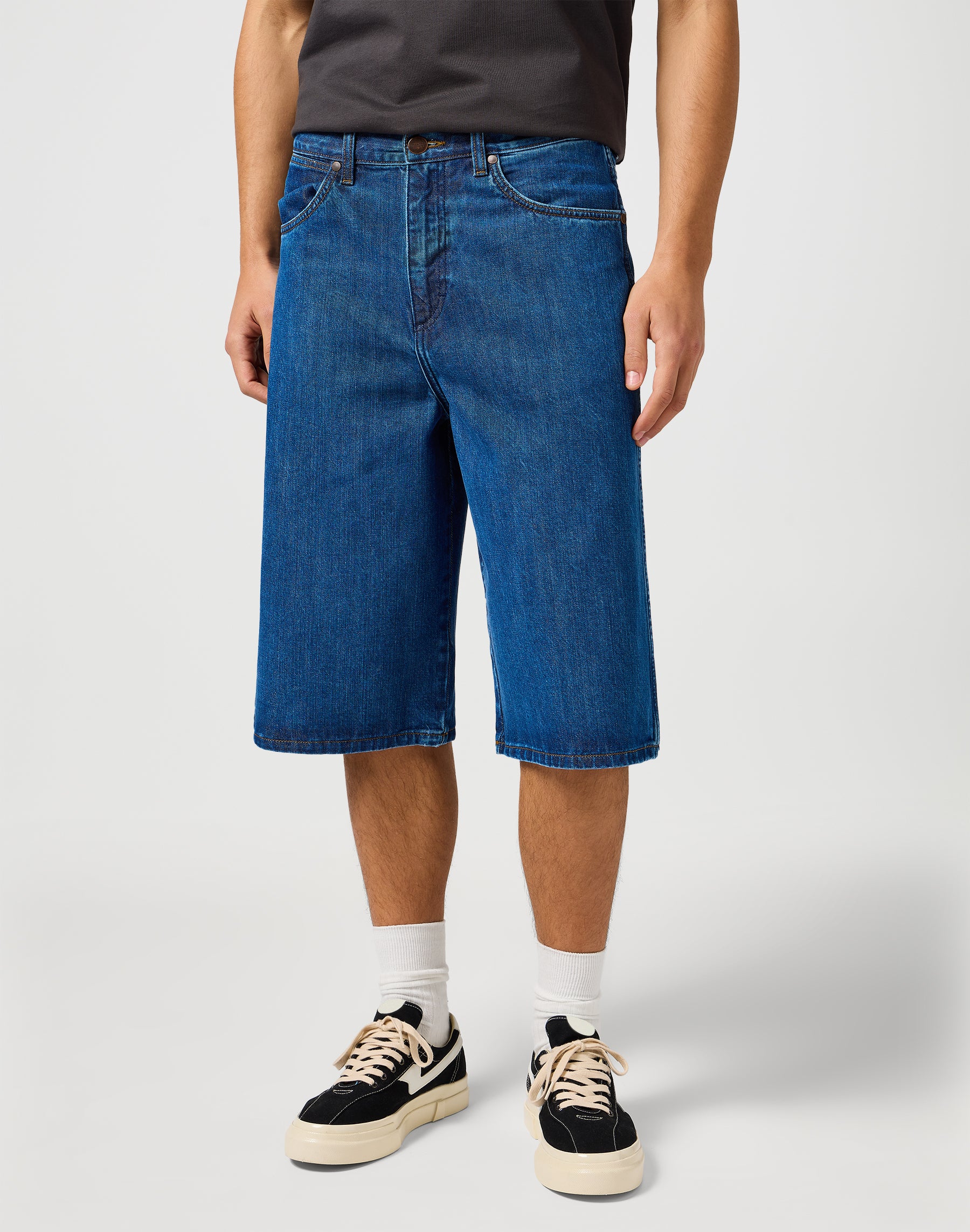 Pantaloncini Jort in pietra scura Pantaloncini in denim Wrangler